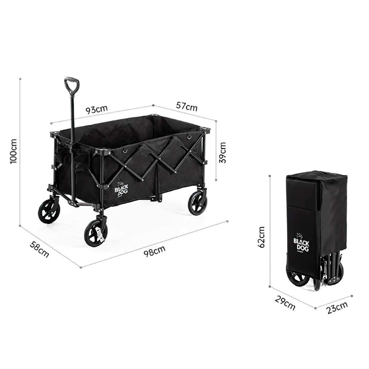 BlackDog BD-TC003 Xe Kéo Cắm Trại Xếp Gọn