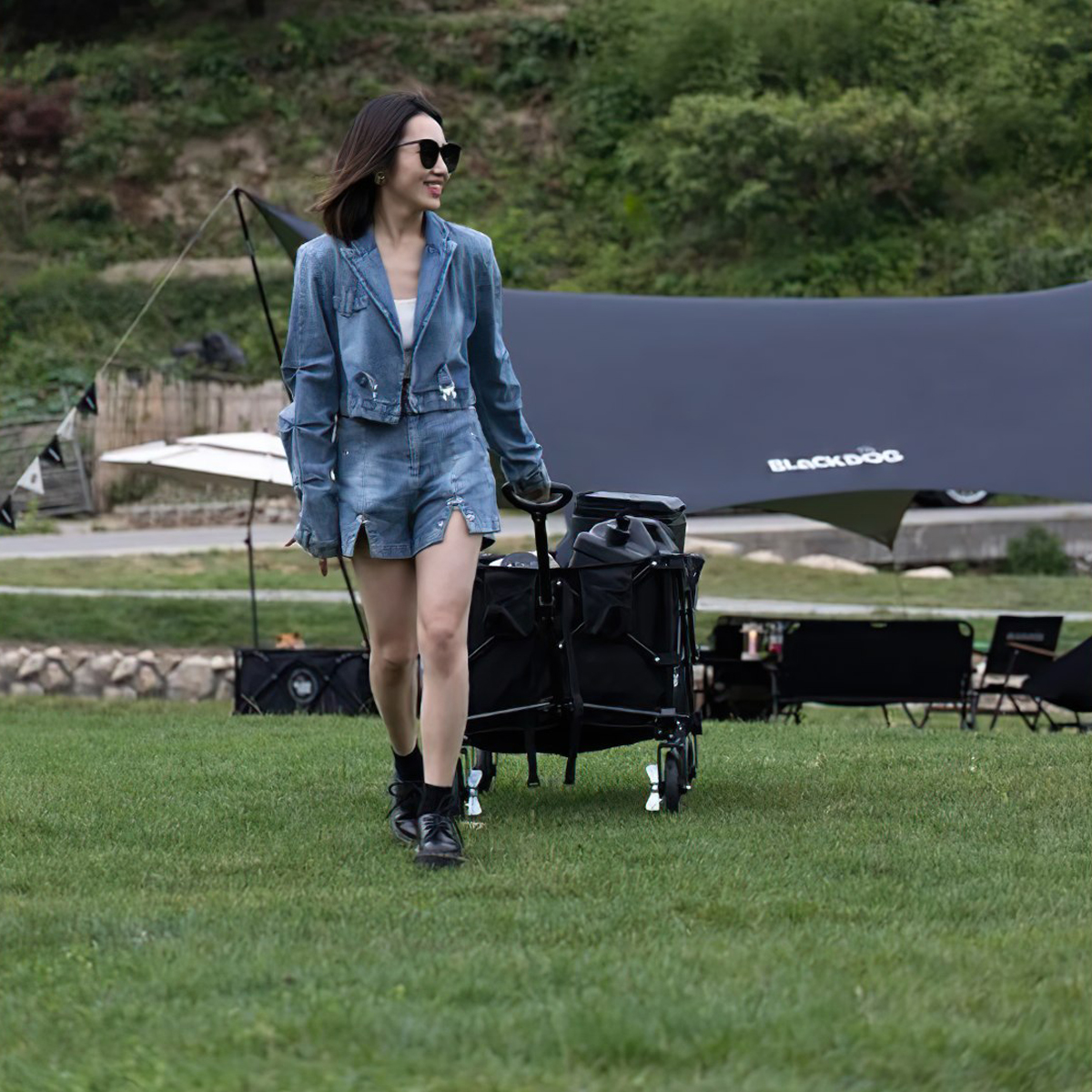 BlackDog BD-TC003 Xe Kéo Cắm Trại Xếp Gọn