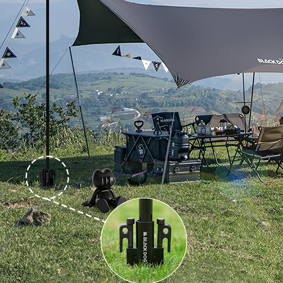 Blackdog BD-TMPJ006 Chân Đế Cắm Sào Chống Tăng