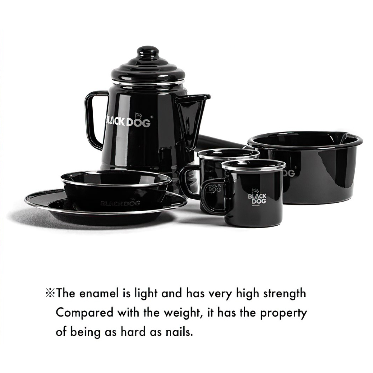 Blackdog BD-YC004 / BD-YC005 / BD-YC006 Bát Đĩa Tráng Men Cắm Trại