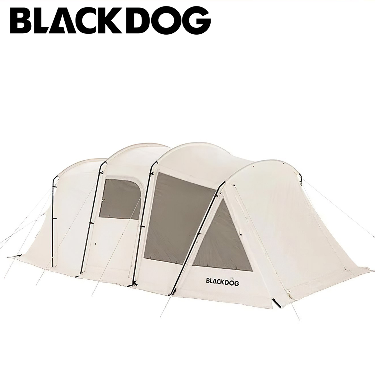 Lều Cắm Trại Du Lịch 3-4 Người Glamping Blackdog Tunnel Tent
