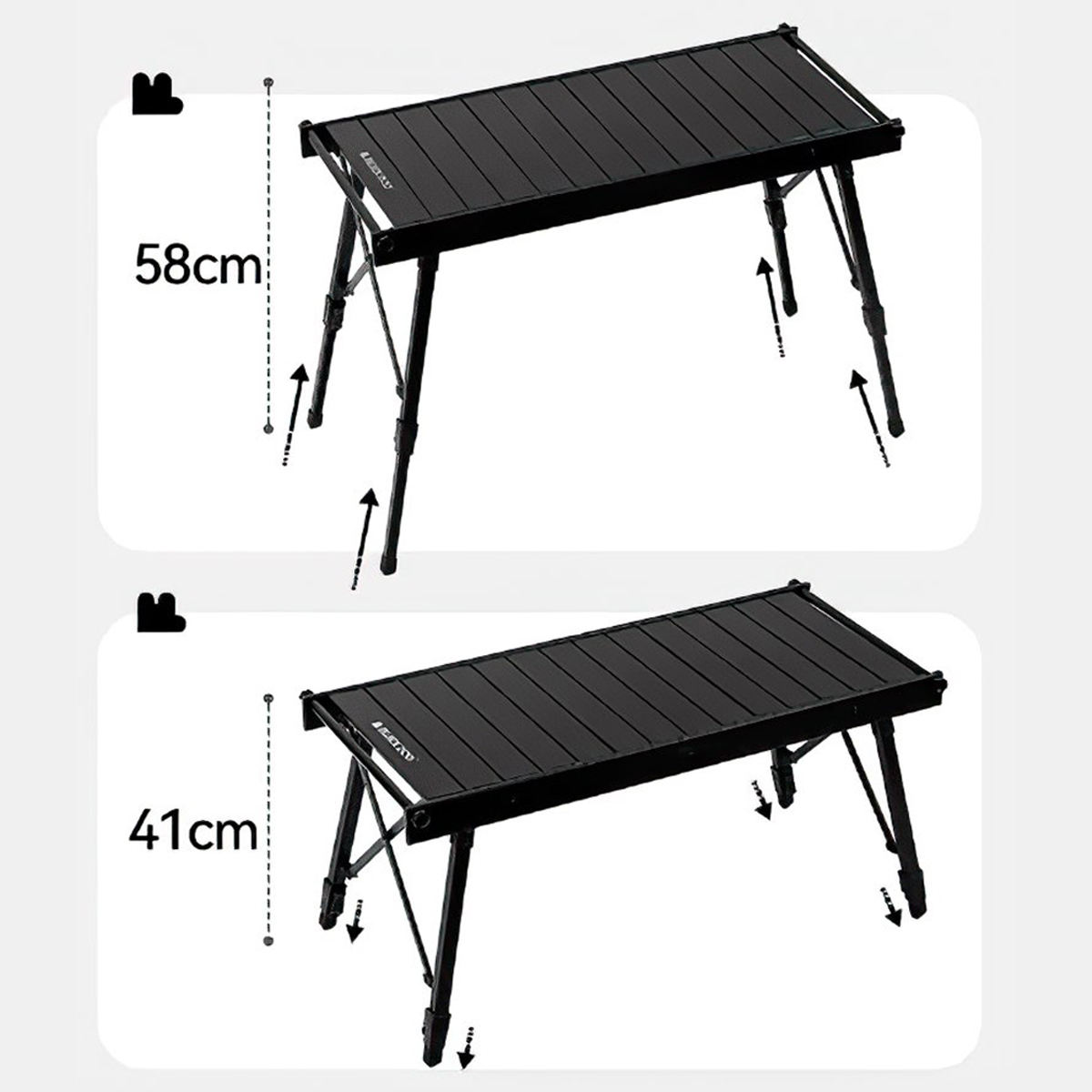 Blackdog Bàn Xếp IGT Kết Hợp Bếp Nướng Than Cắm Trại Xếp Gọn CBD2300CF012 / CBD2450JJ034 / CBD2300JJ019