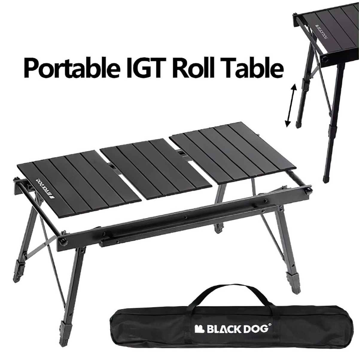 Blackdog Bàn Xếp IGT Kết Hợp Bếp Nướng Than Cắm Trại Xếp Gọn CBD2300CF012 / CBD2450JJ034 / CBD2300JJ019