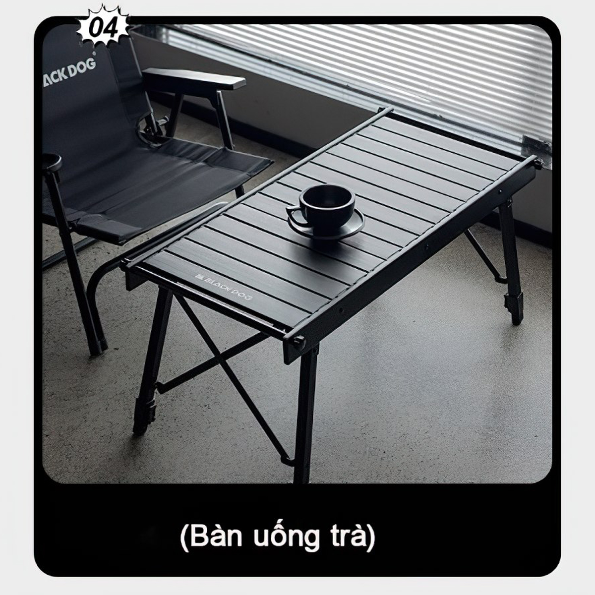 Blackdog Bàn Xếp IGT Kết Hợp Bếp Nướng Than Cắm Trại Xếp Gọn CBD2300CF012 / CBD2450JJ034 / CBD2300JJ019