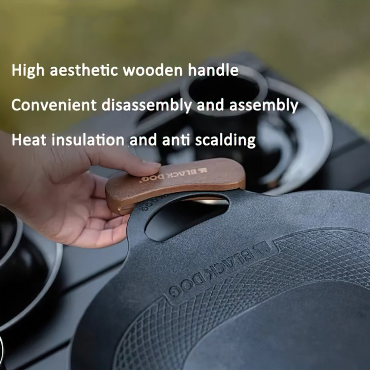 Blackdog CBD2300CW011 Chảo Chống dính Cắm Trại