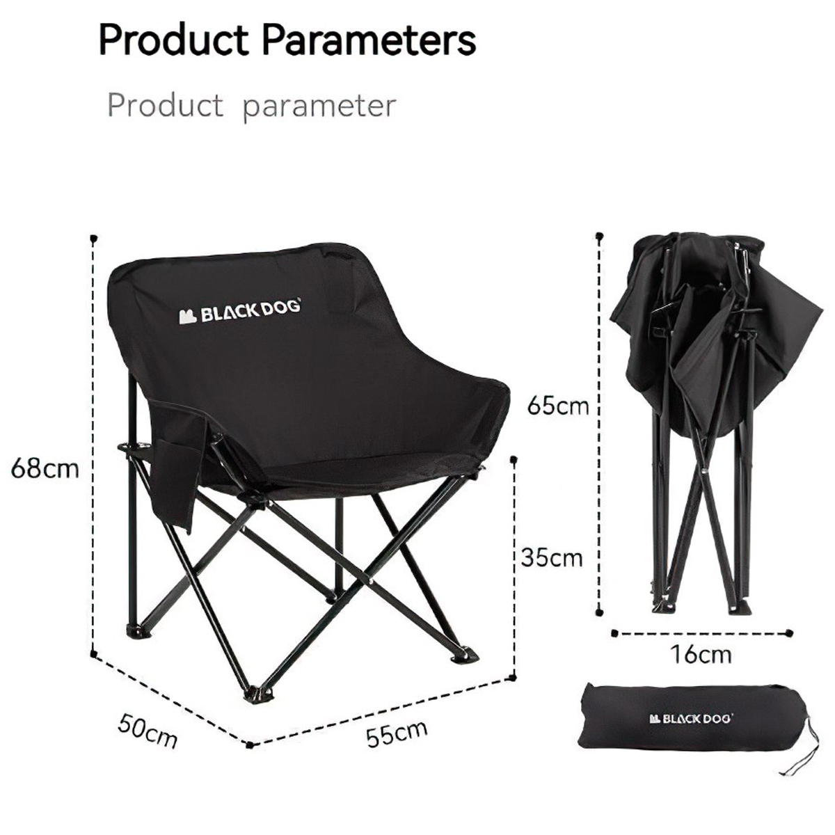 Blackdog CBD2300JJ020 Ghế Xếp Cắm Trại Thư Giãn