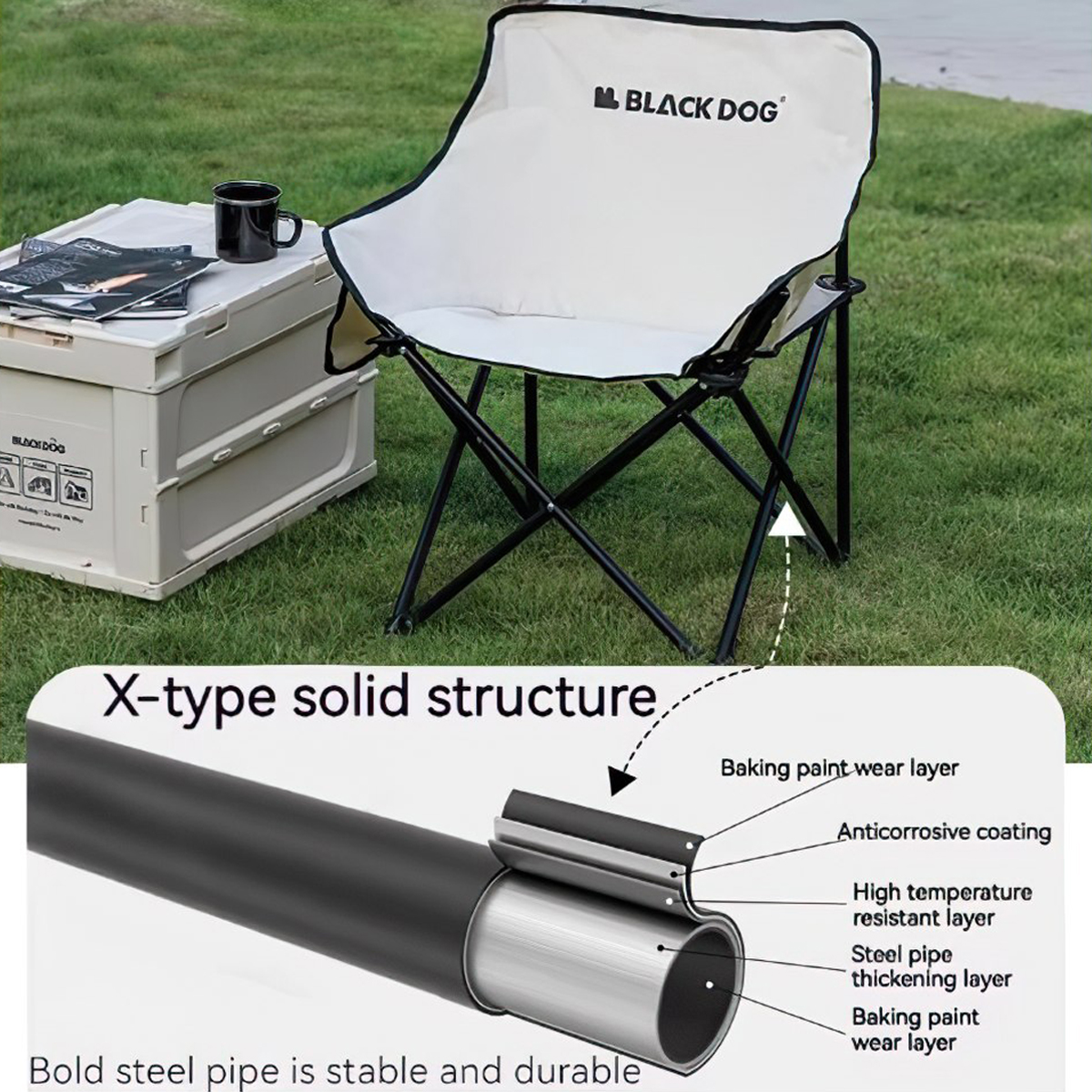 Blackdog CBD2300JJ020 Ghế Xếp Cắm Trại Thư Giãn