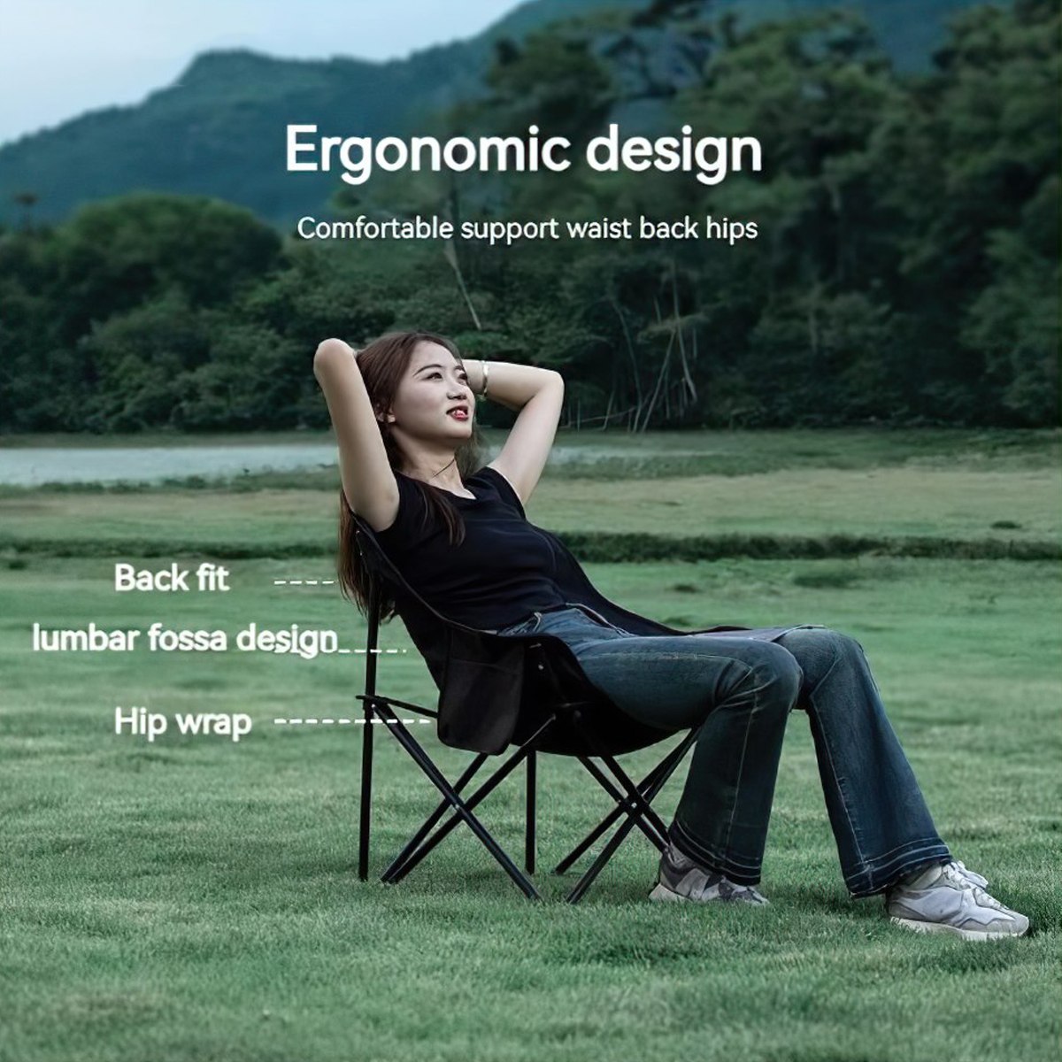 Blackdog CBD2300JJ020 Ghế Xếp Cắm Trại Thư Giãn