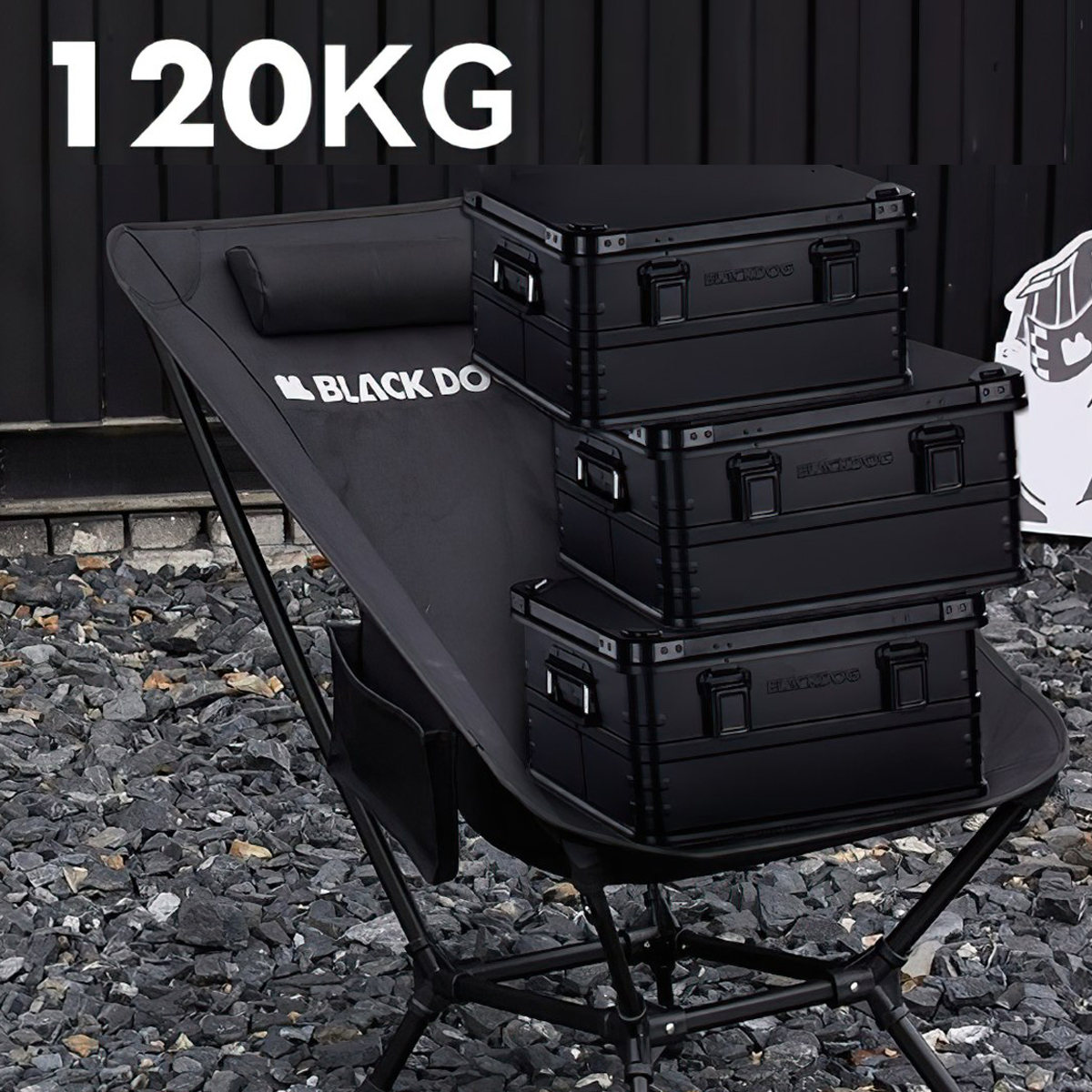 Blackdog CBD2300JJ024 Ghế Mặt Trăng Tựa Đầu Xếp Gọn Cắm Trại multi gear