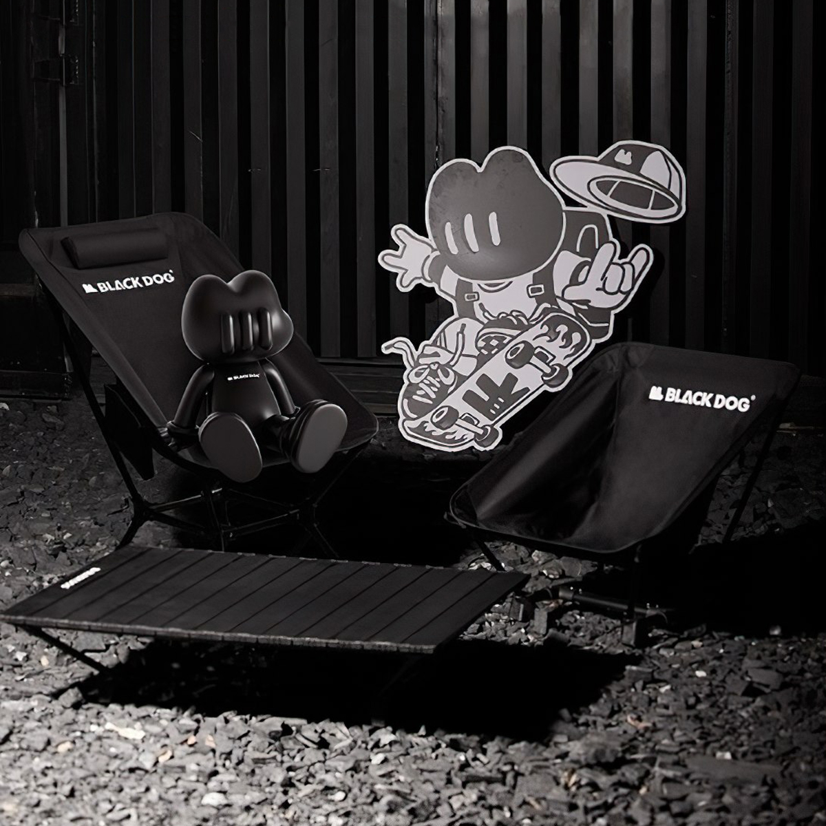 Blackdog CBD2300JJ024 Ghế Mặt Trăng Tựa Đầu Xếp Gọn Cắm Trại multi gear