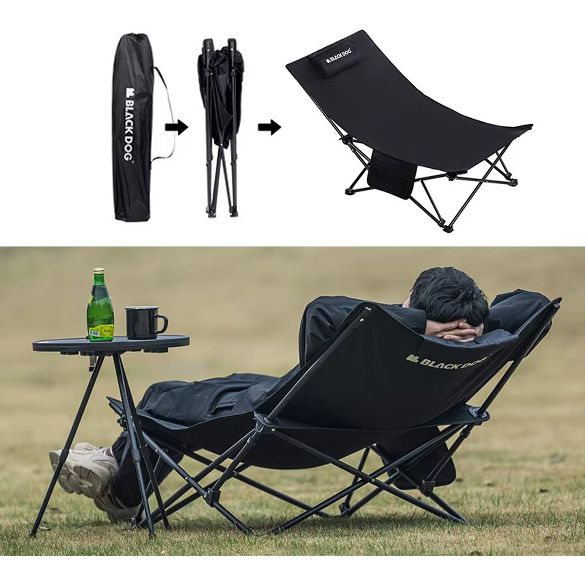 Blackdog CBD2300JJ027 Ghế Xếp Ngã Lưng Cắm Trại Thư Giãn