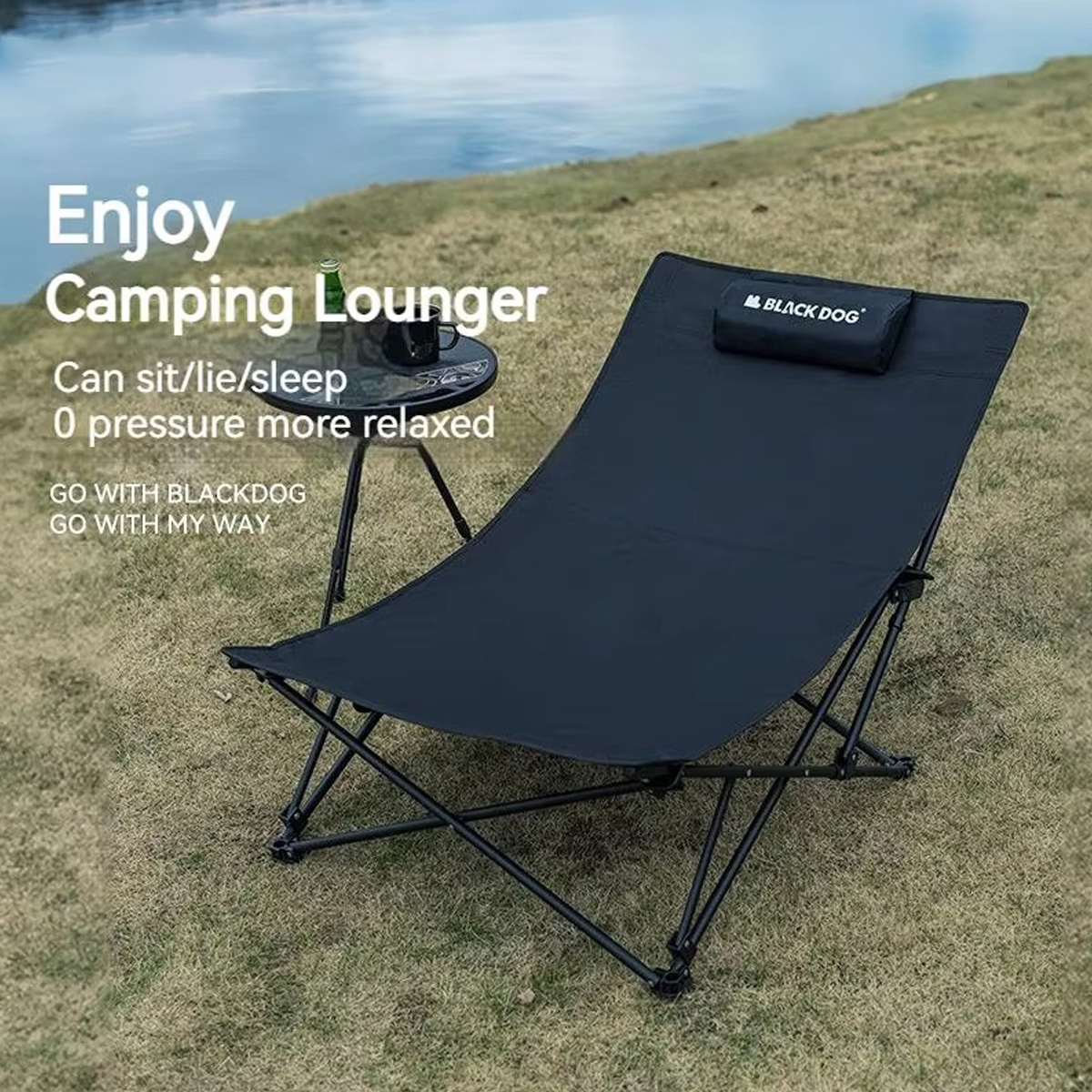 Blackdog CBD2300JJ027 Ghế Xếp Ngã Lưng Cắm Trại Thư Giãn