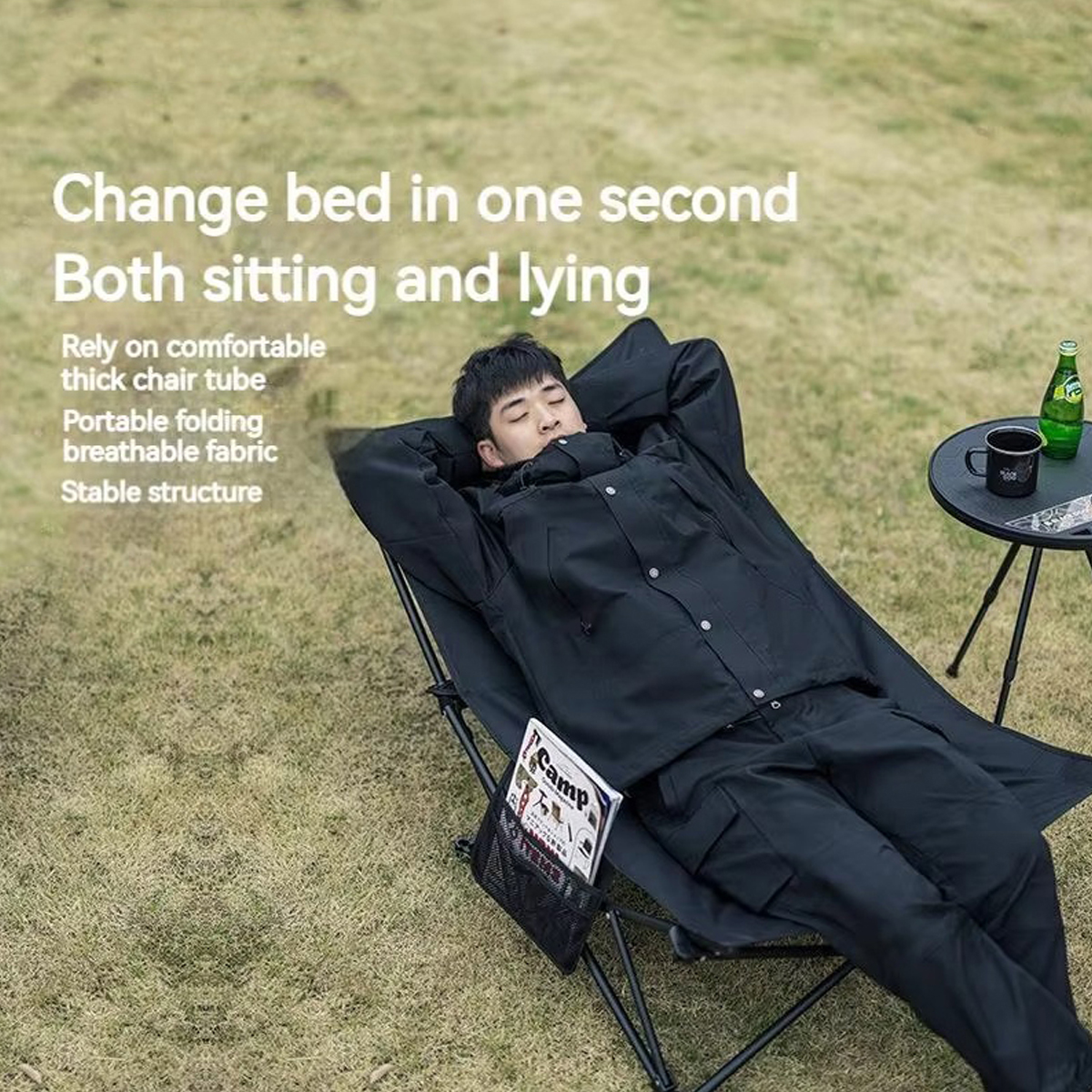 Blackdog CBD2300JJ027 Ghế Xếp Ngã Lưng Cắm Trại Thư Giãn