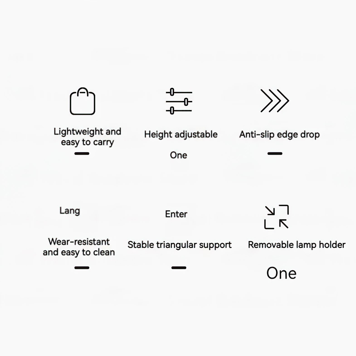 Blackdog CBD2300JJ028 Bàn Tròn Mini Kèm Gậy Treo Đèn Cắm Trại