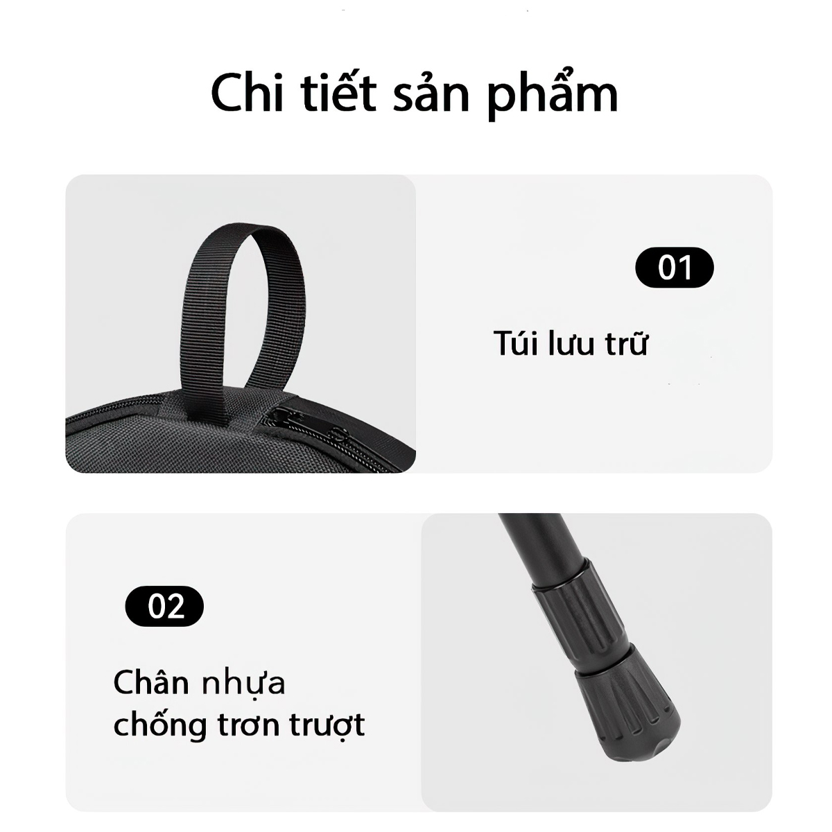Blackdog CBD2300JJ028 Bàn Tròn Mini Kèm Gậy Treo Đèn Cắm Trại