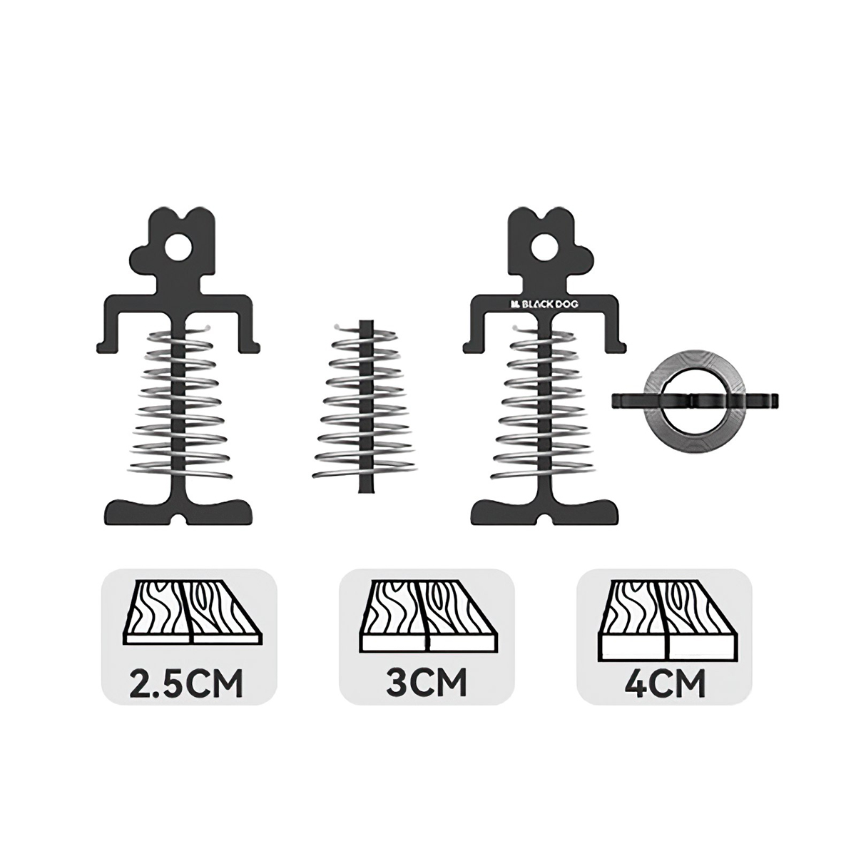 Blackdog CBD2300QT010 Cọc Neo Lều Cho Sàn Gỗ (2 Cái)