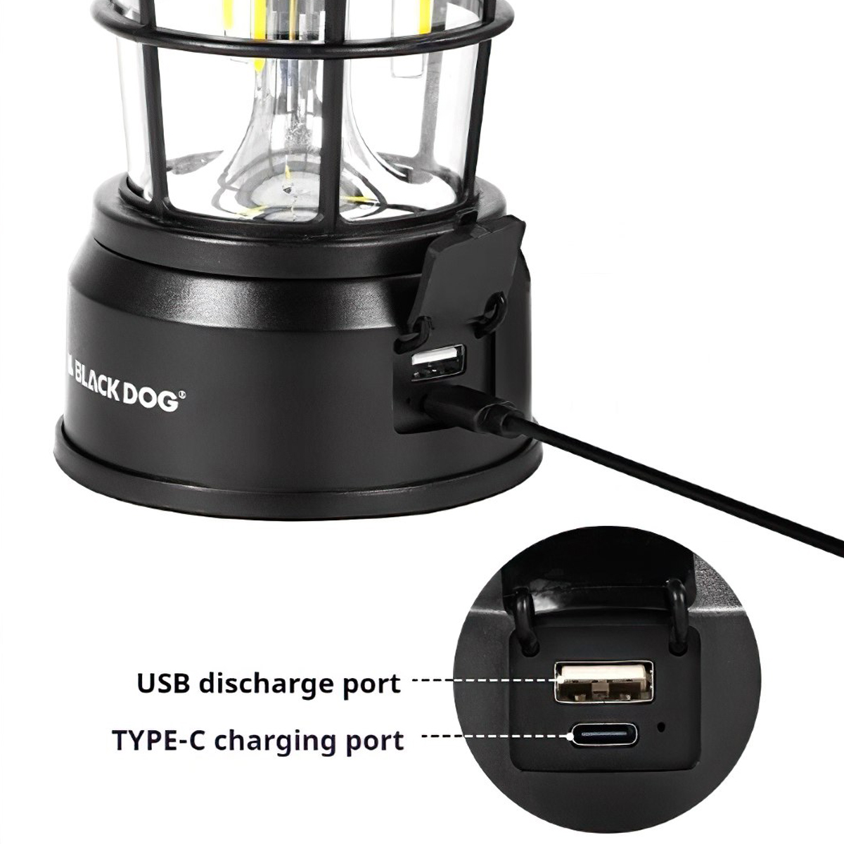 Blackdog CBD2450ZM021 Đèn Bão Cổ Điển Cắm Trại