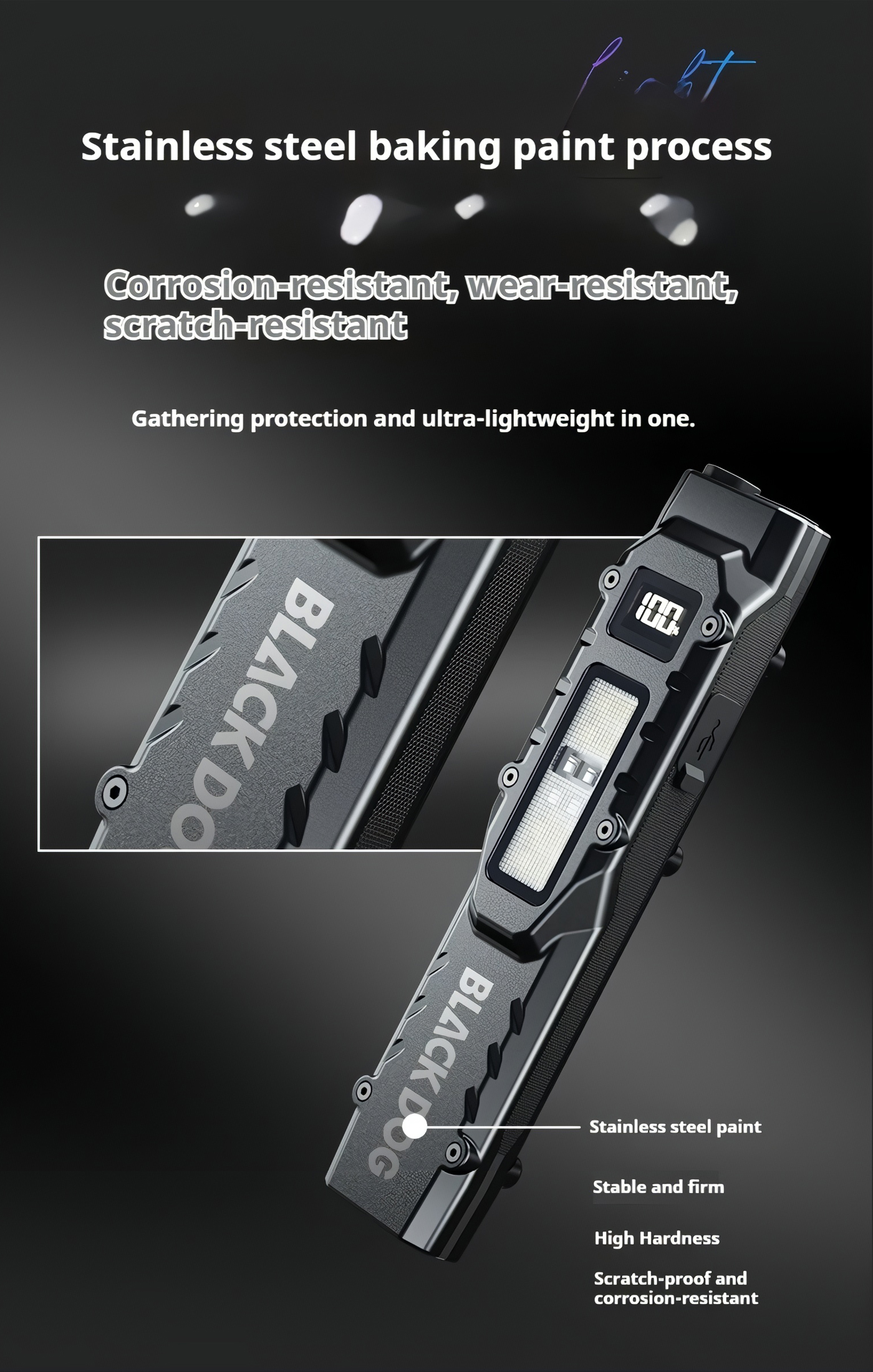 Blackdog Đèn Pin EDC Bỏ Túi Cắm Trại Đa Năng Yeren R1 CBD2550ZM019