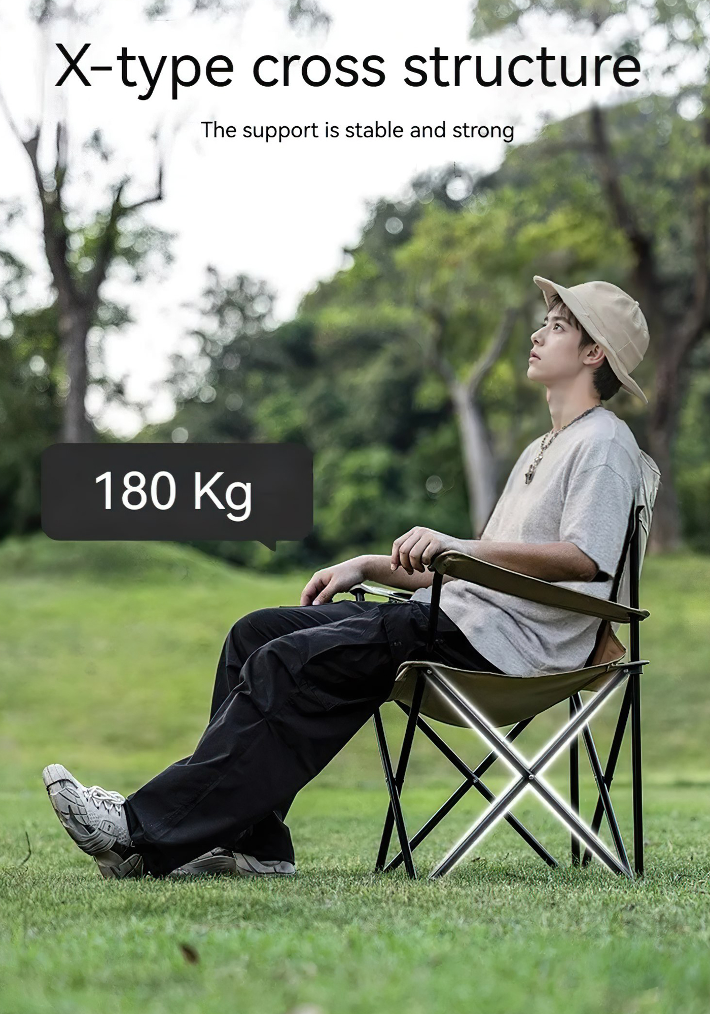 Blackdog Ghế Cắm Trại Câu Cá Gấp Gọn Tựa Tay CBD2550JJ054 - CBD2550JJ055