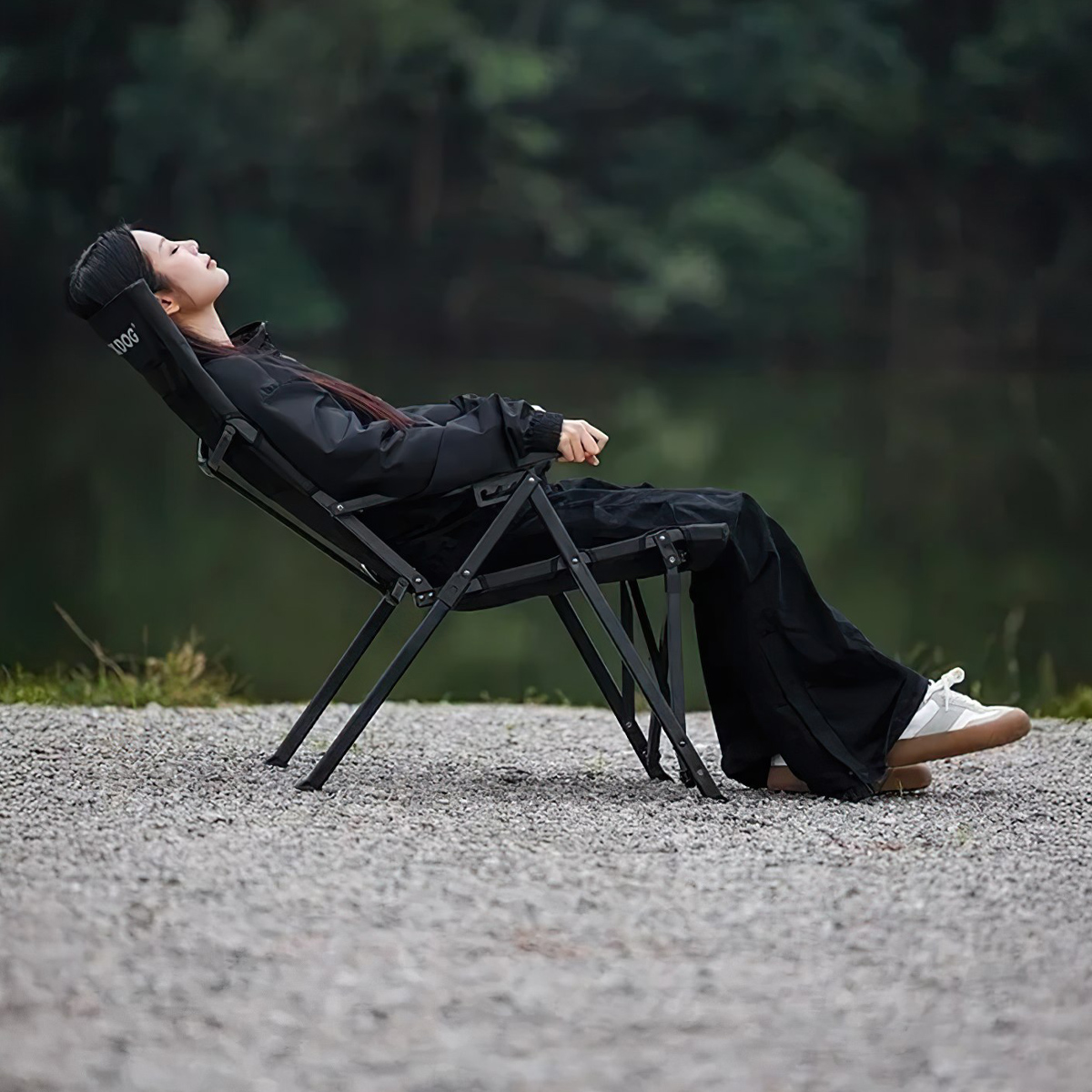 Blackdog Ghế Cắm Trại Gấp Gọn Lưng Cao Tựa Đầu CBD2450JJ042