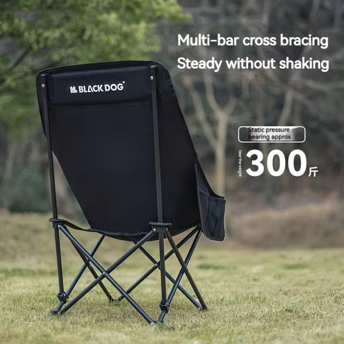 Blackdog Ghế Mặt Trăng Xếp Gọn Cắm Trại Tựa Lưng CBD2300JJ026