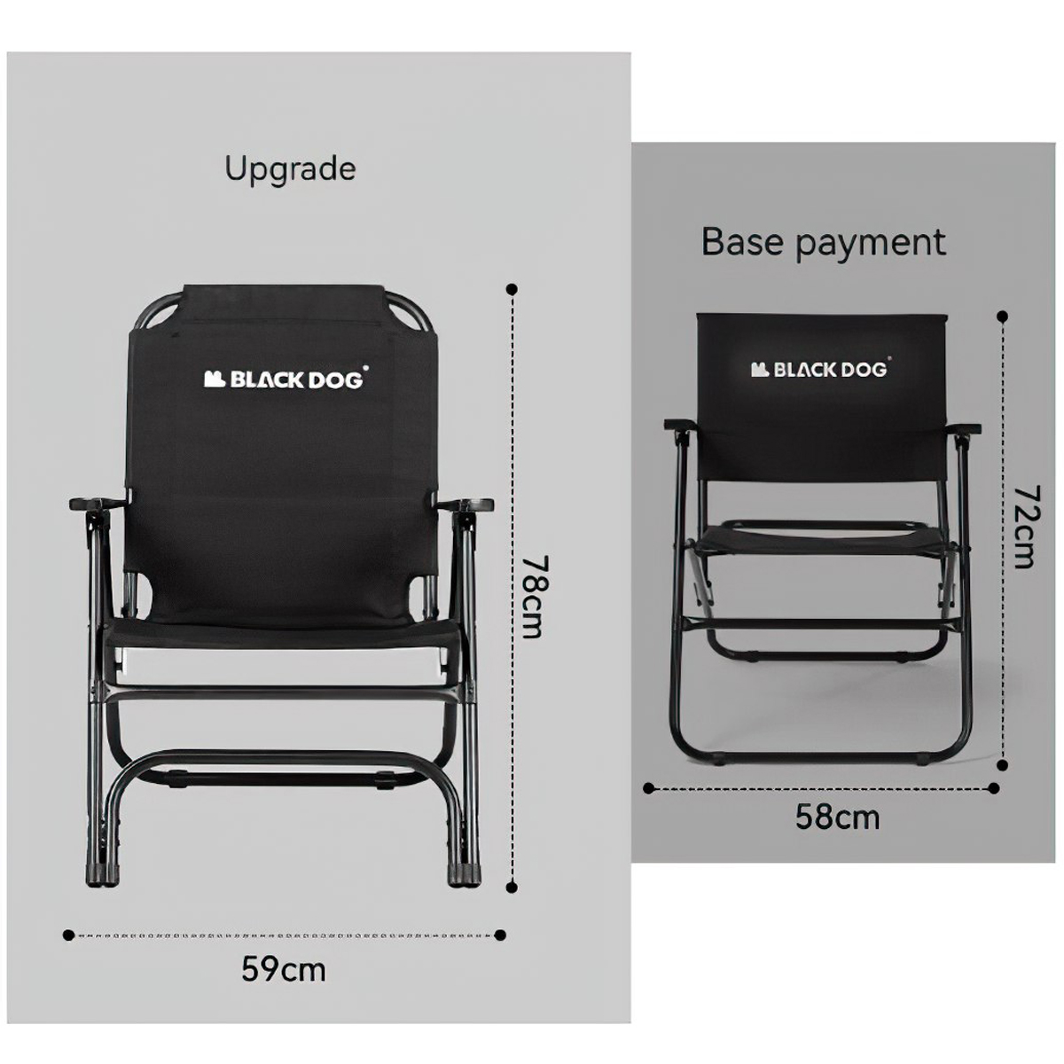 BlackDog Ghế Xếp Gọn Cắm Trại CBD2300JJ018