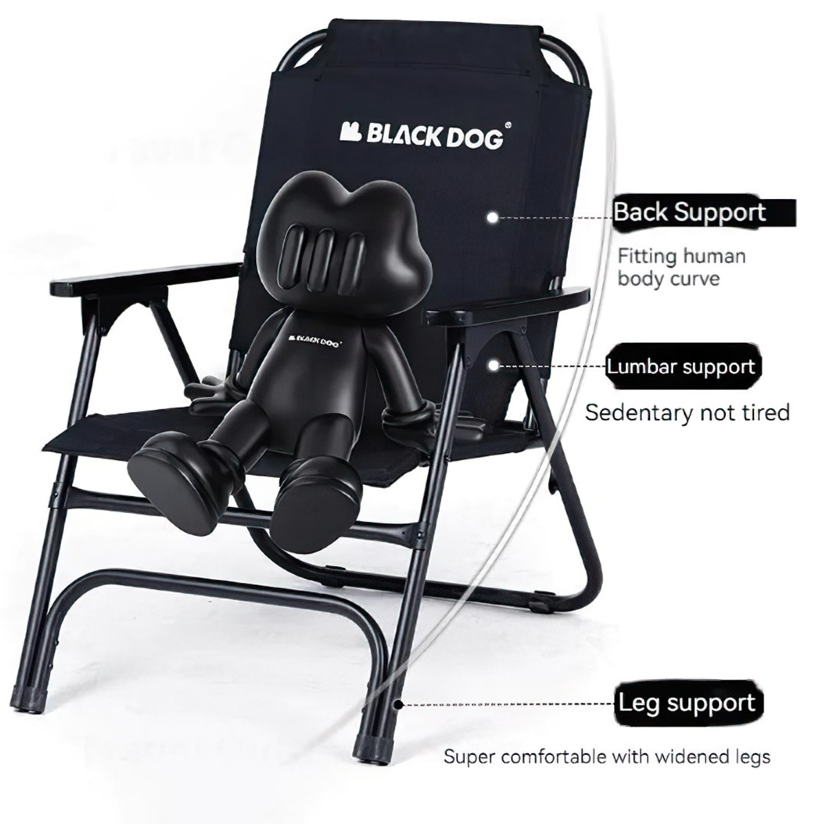 BlackDog Ghế Xếp Gọn Cắm Trại CBD2300JJ018