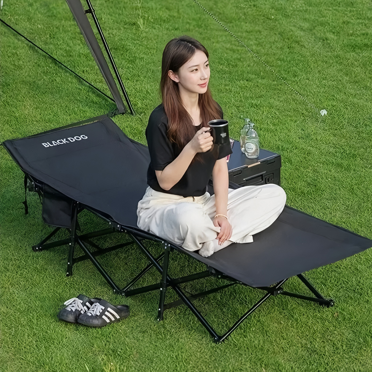 Blackdog Giường Cot Xếp Gọn Cắm Trại Dã Ngoại CBD2550WS059