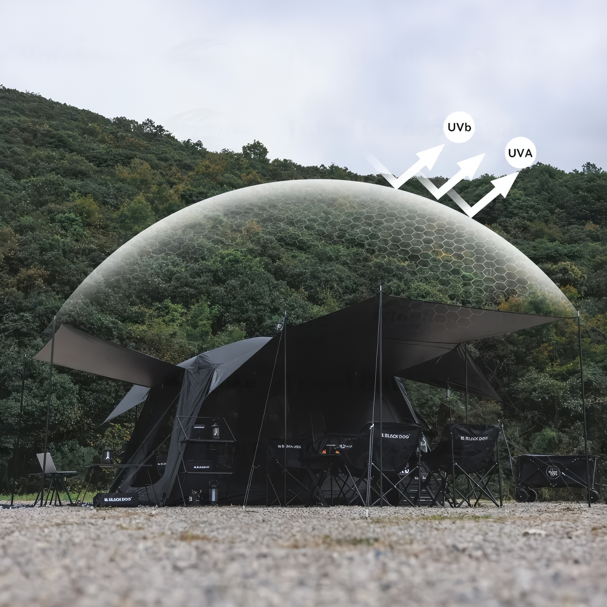 Blackdog Lều Cắm Trại 6 Người Dựng Nhanh Mountain Garden 6.8 CBD2450WS050