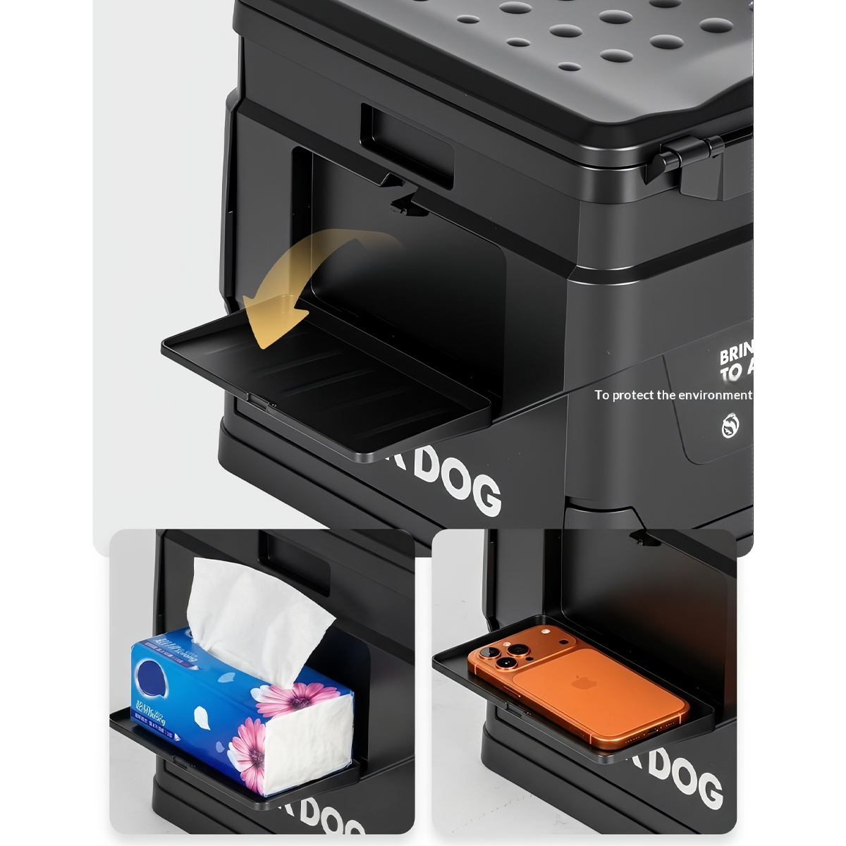 Blackdog Toilet Di Động Xếp Gọn Cắm Trại Dã Ngoại CBD2550PJ079