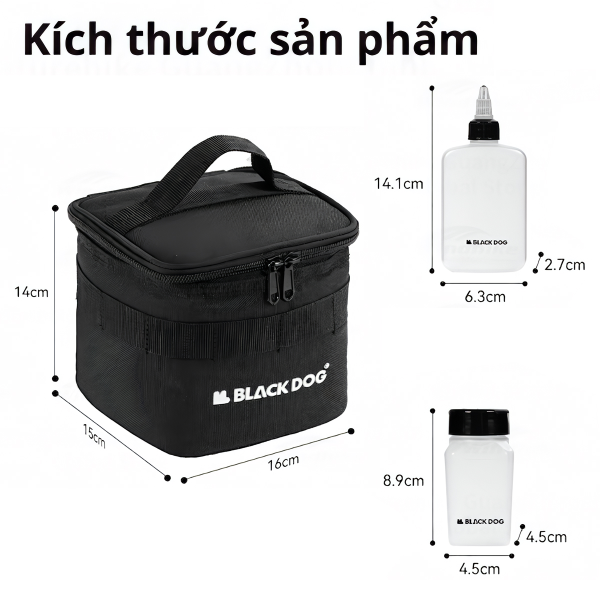 Blackdog Túi đựng chai lọ gia vị (kèm 7 lọ) Cắm Trại CBD2450XB019