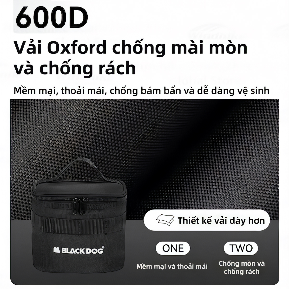 Blackdog Túi đựng chai lọ gia vị (kèm 7 lọ) Cắm Trại CBD2450XB019