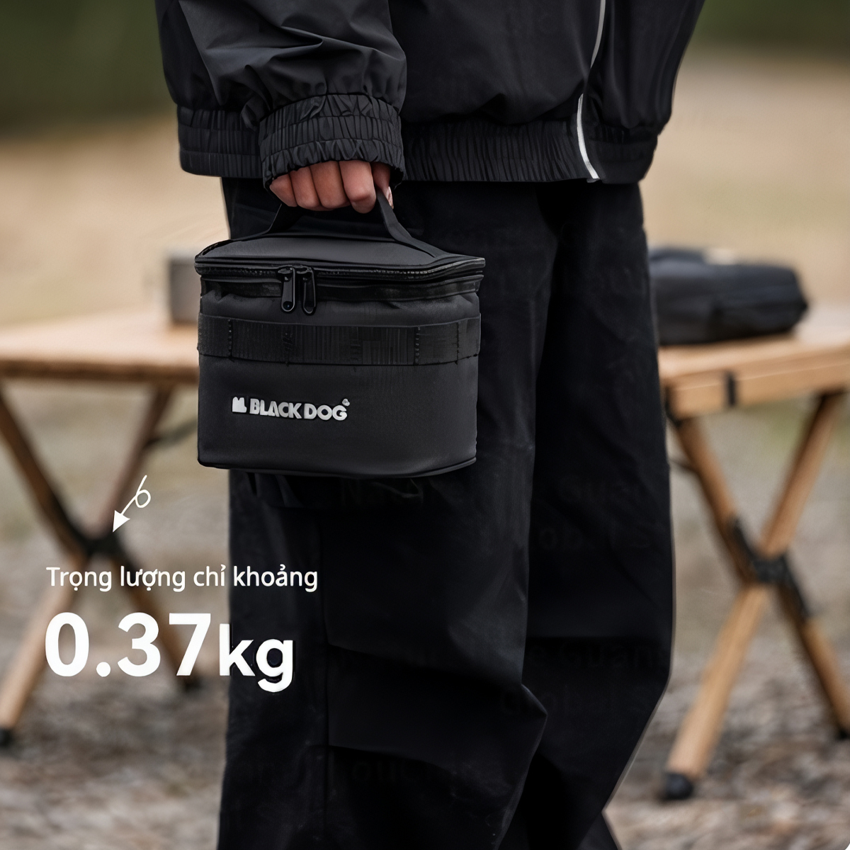 Blackdog Túi đựng chai lọ gia vị (kèm 7 lọ) Cắm Trại CBD2450XB019