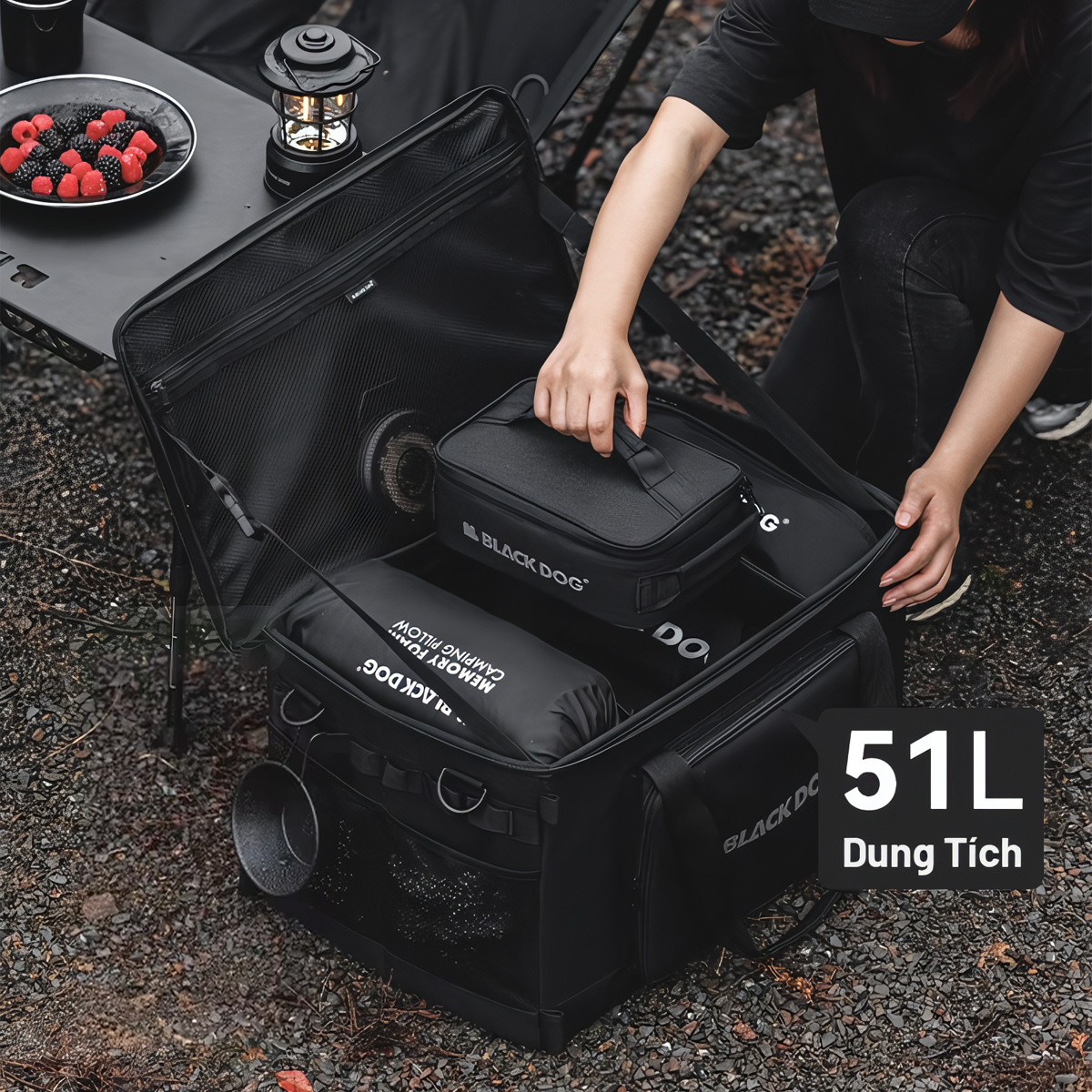 Blackdog Túi Tactical Đựng Đồ 51L Cắm Trại CBD2450XB016