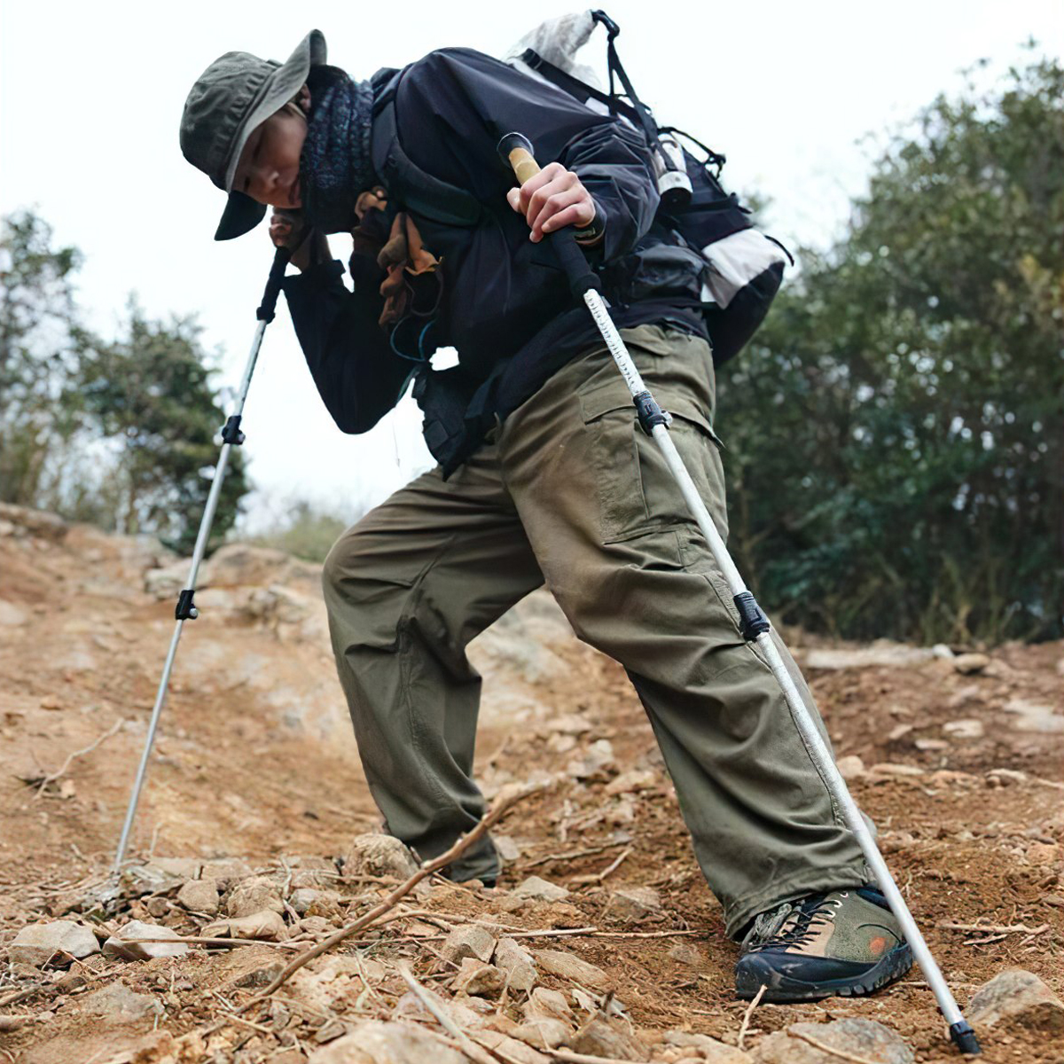 Bộ 2 Gậy Leo Núi Rút Gọn Nhôm 7075 Naturehike