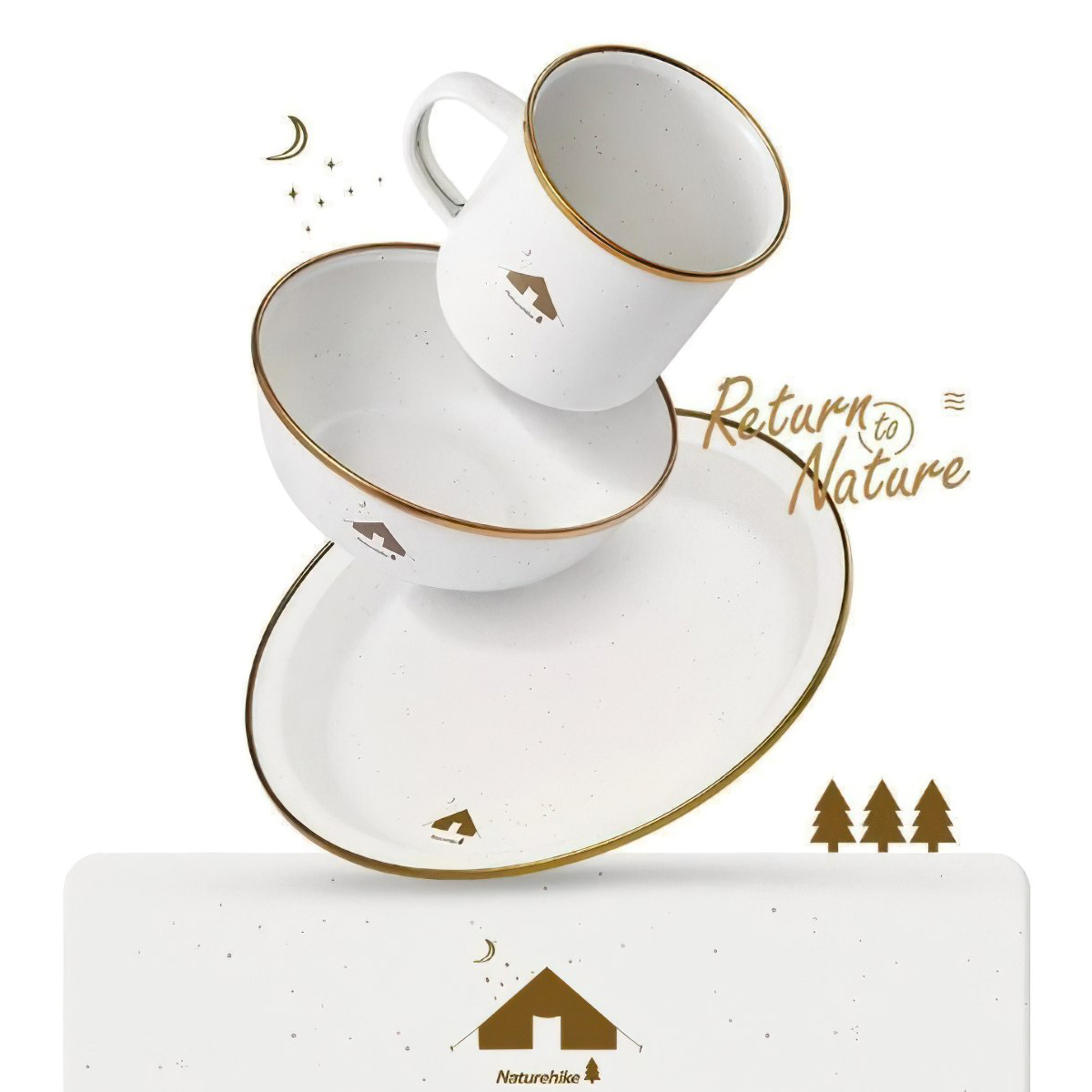 Naturehike Glamping Bộ Bát Đĩa Cốc Cắm Trại CNK2300CW013