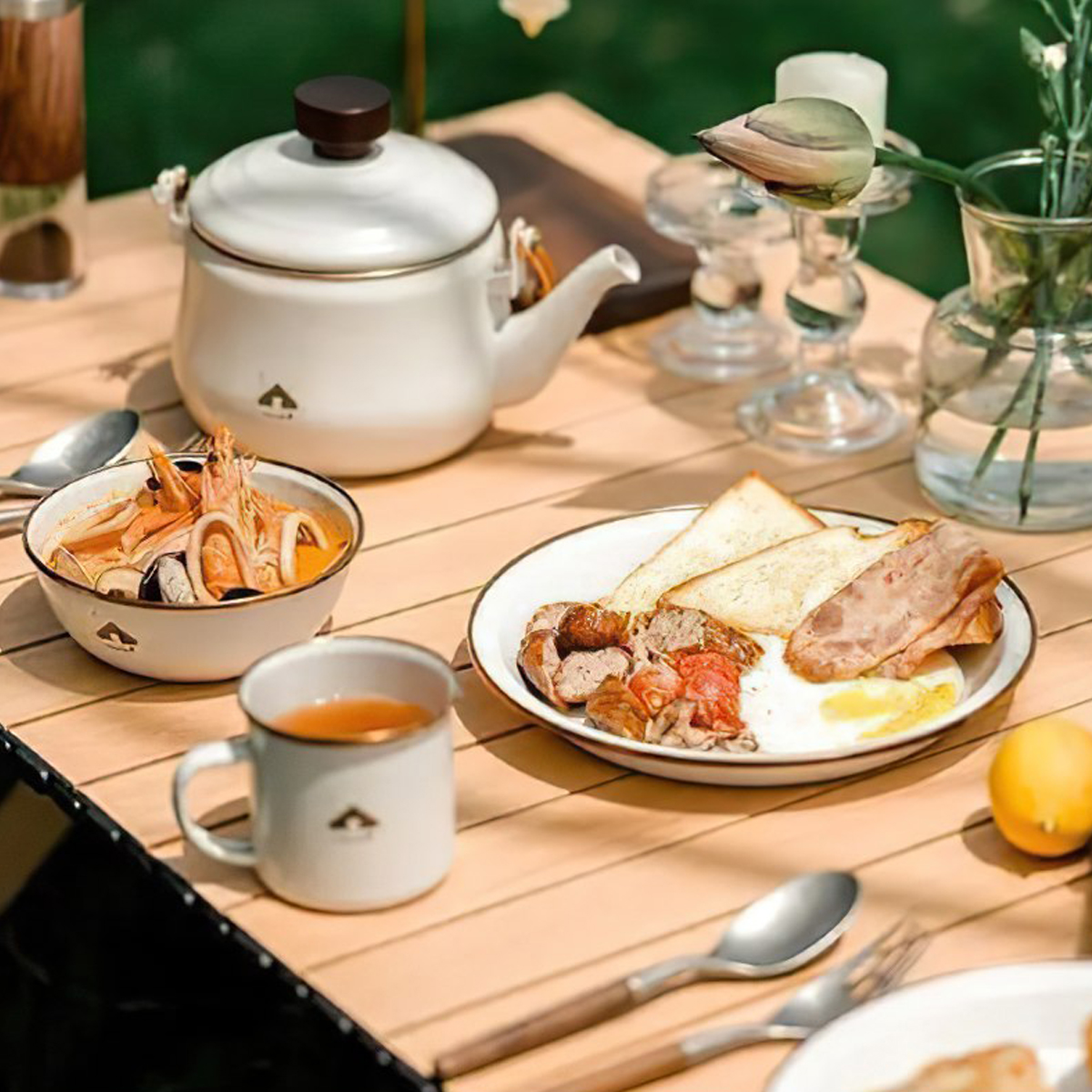 Naturehike Glamping Bộ Bát Đĩa Cốc Cắm Trại CNK2300CW013