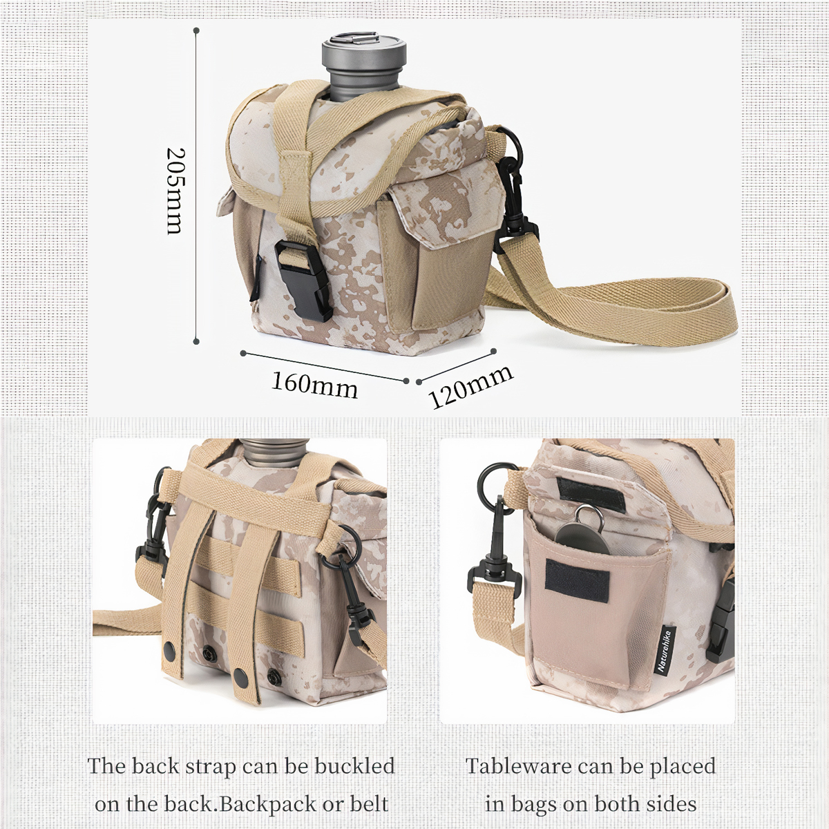 Bộ Bidong Cá nhân Titatium Cho Người Đi Rừng Naturehike