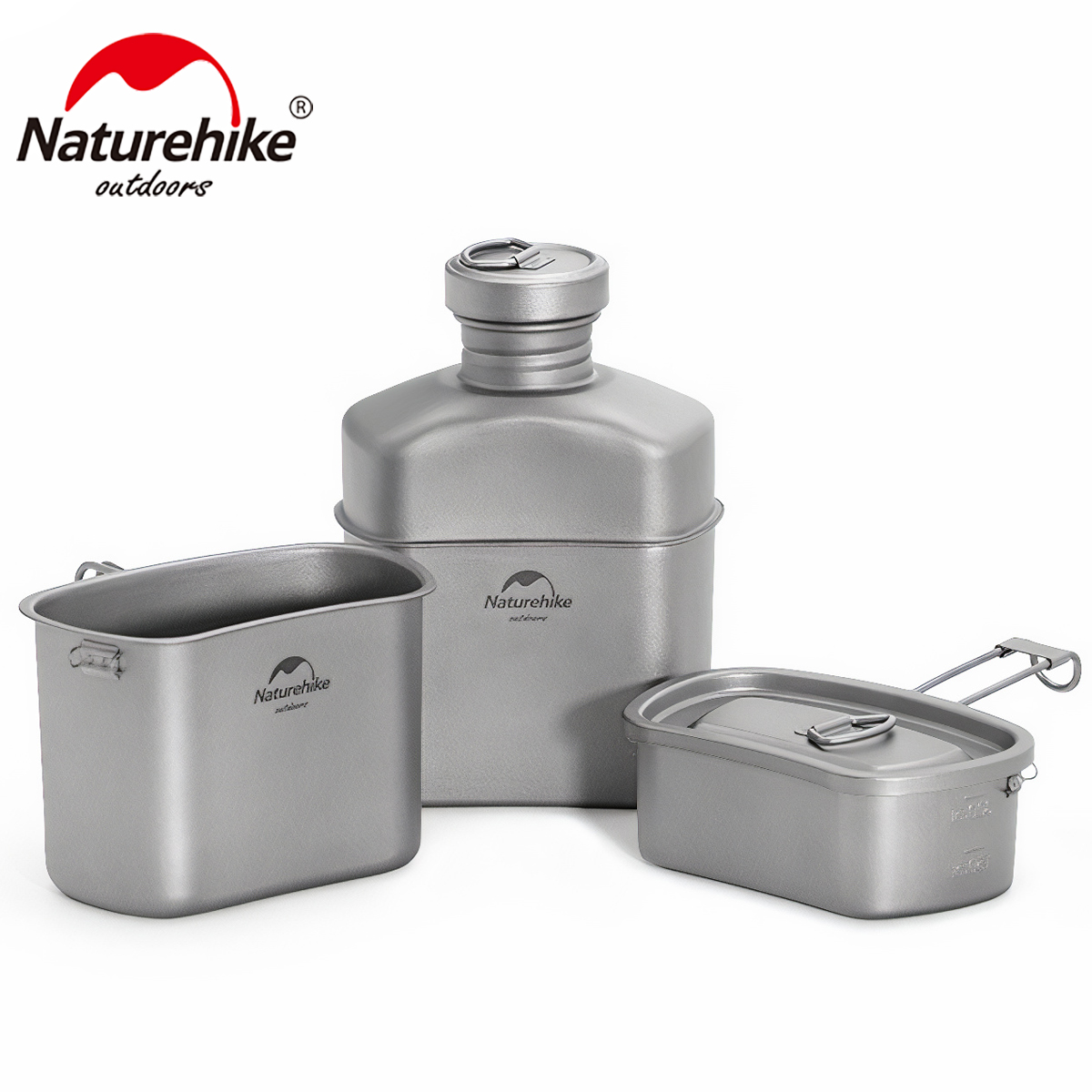 Bộ Bidong Cá nhân Titatium Cho Người Đi Rừng Naturehike