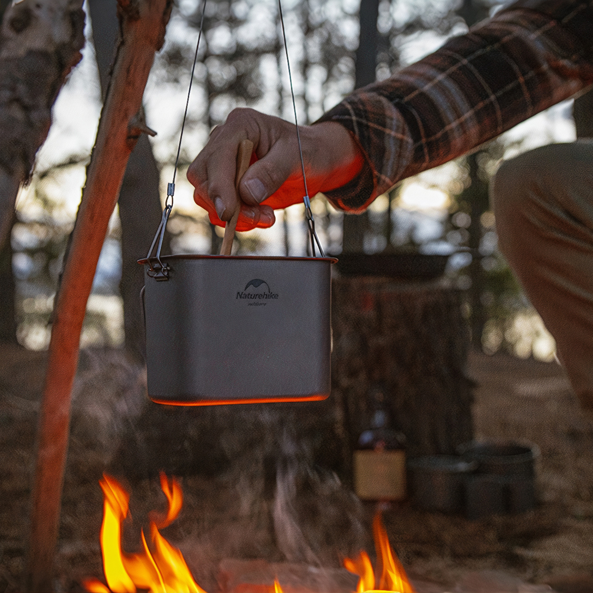 Bộ Bidong Cá nhân Titatium Cho Người Đi Rừng Naturehike