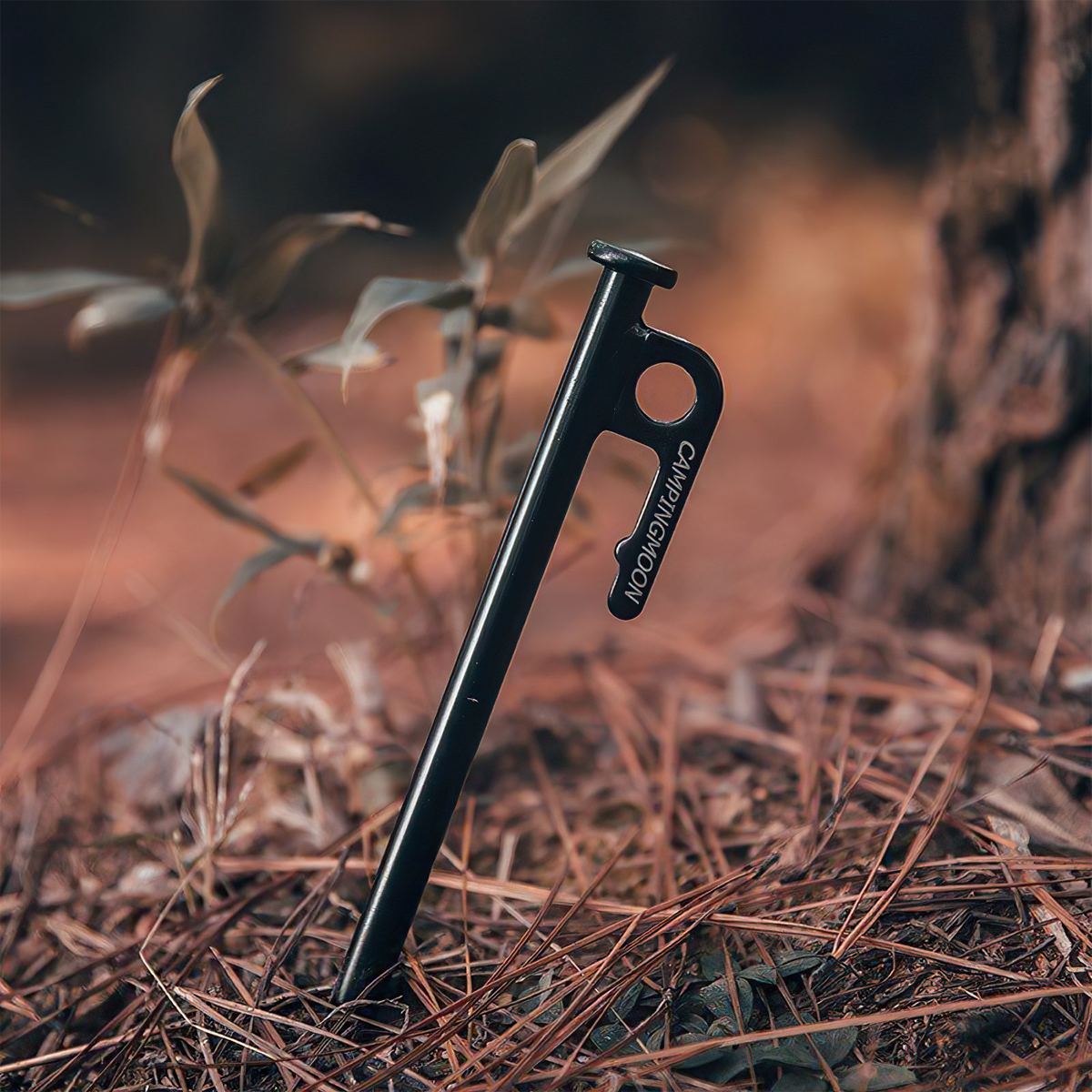 Bộ Cọc Tăng/Lều Cắm Trại Thép Mạ Đen Campingmoon T20-8, T30-8, T40-6