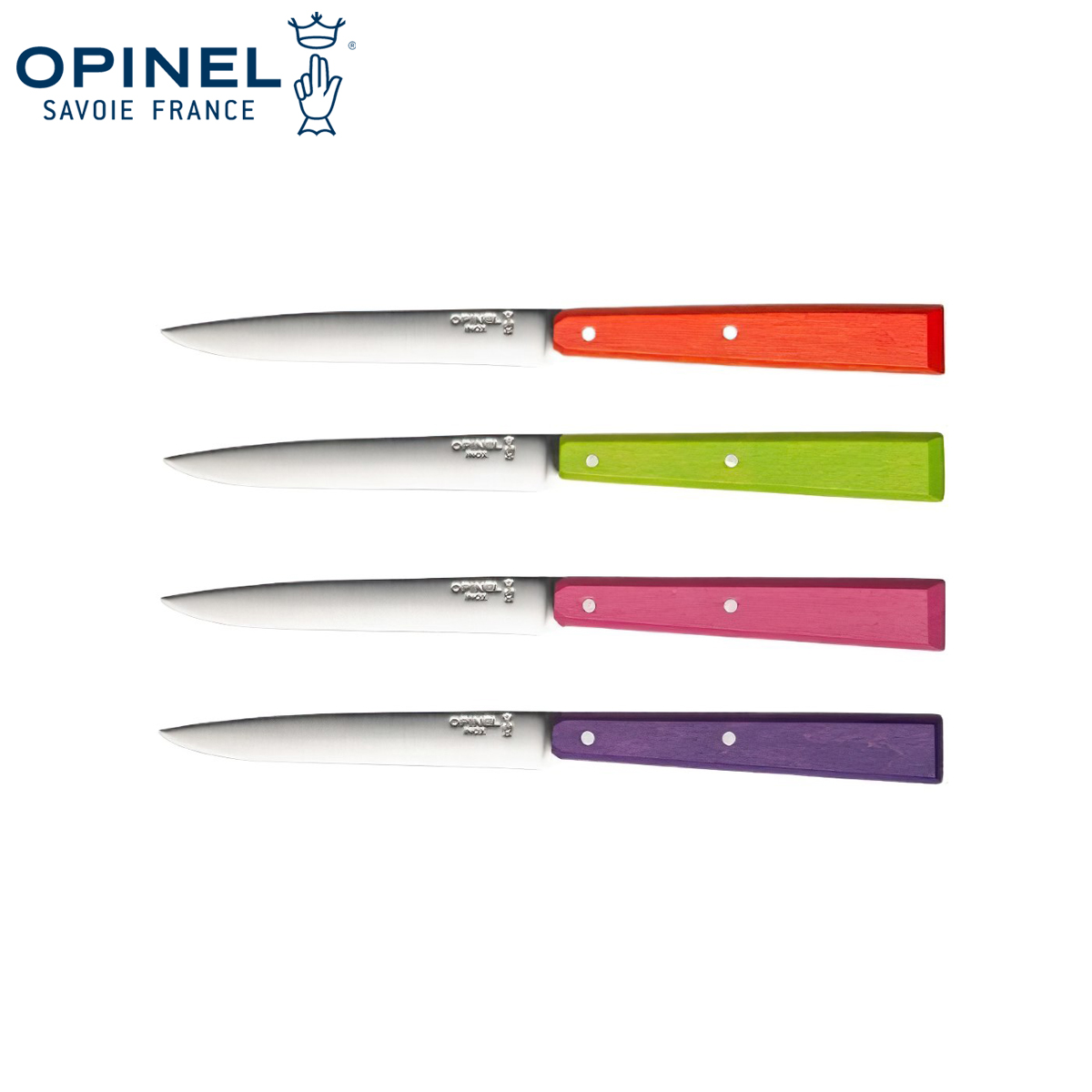 Bộ Dao Ăn Cán Gỗ Cắm Trại Opinel Pop Spirit
