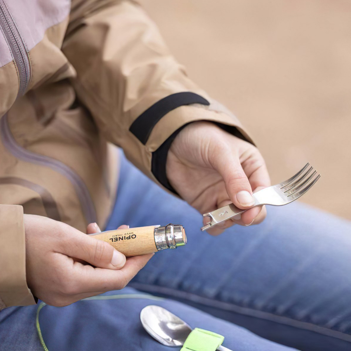 Bộ Dao Muỗng Nĩa Cắm Trại Opinel Picnic+ No.8