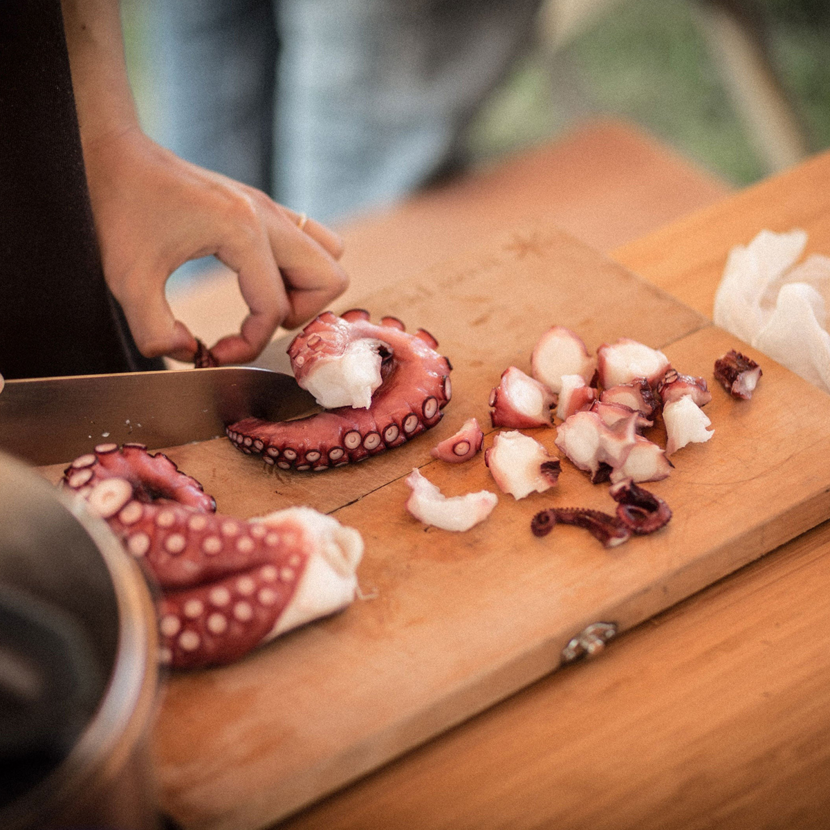 Bộ Dao Thớt Cắm Trại Du Lịch Snowpeak Chopping Board Set L