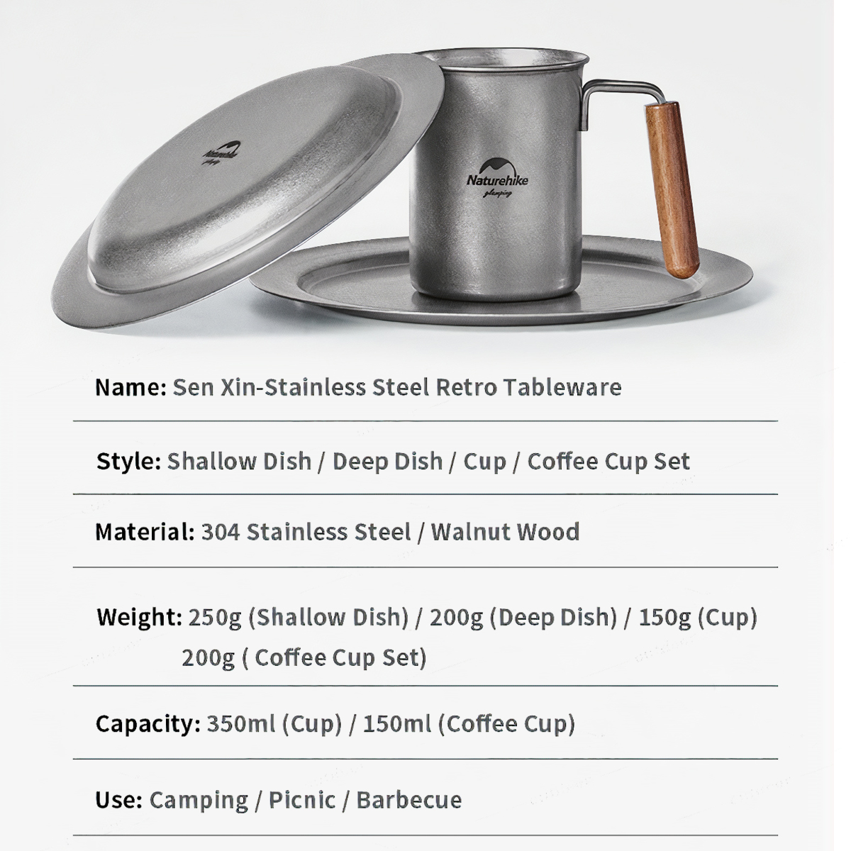 Bộ Dụng Cụ Ăn Uống Cắm Trại Dã Ngoại Naturehike