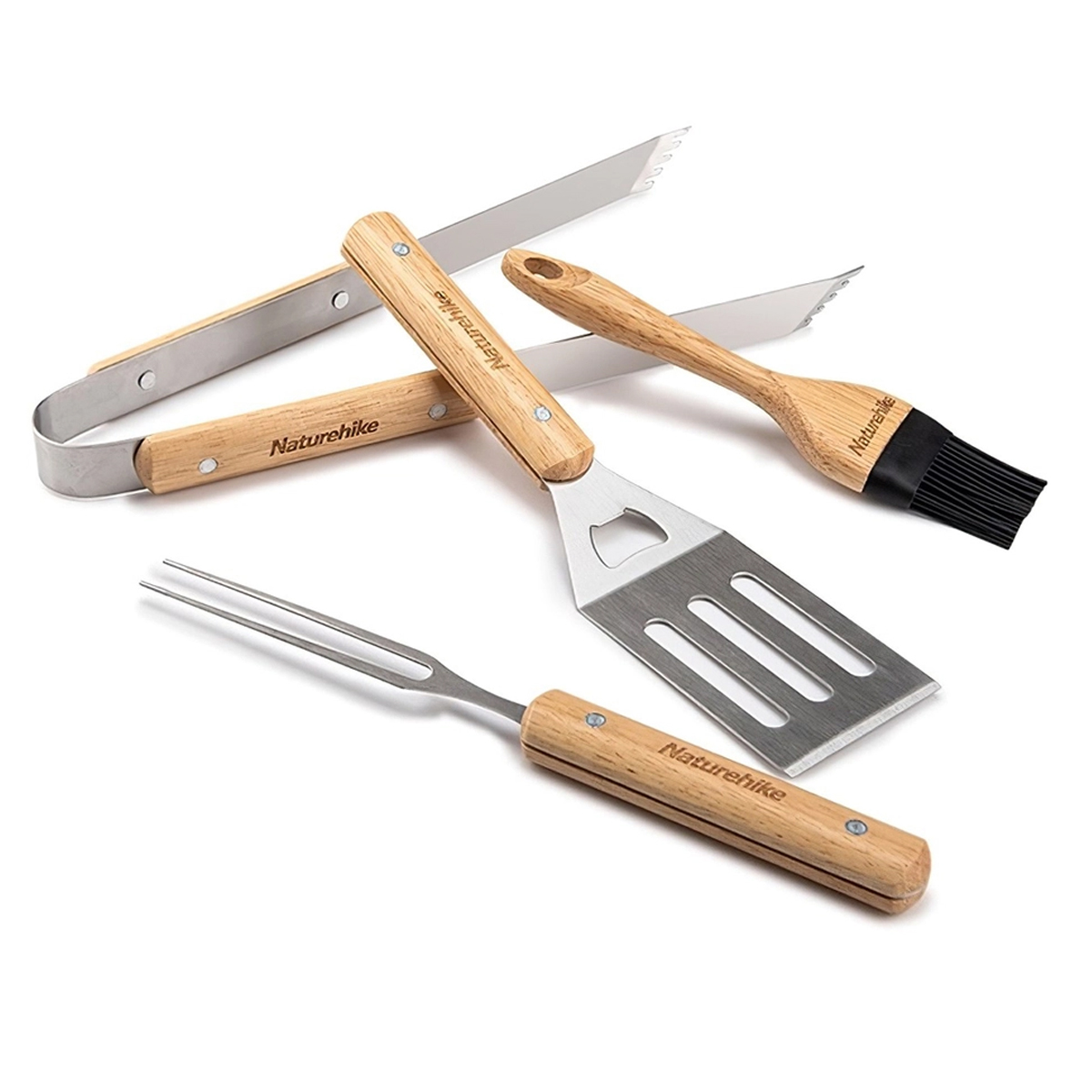 Naturehike Bộ Dụng Cụ BBQ Cắm Trại 4 Trong 1 Glamping Four-Piece Barbecue Tool Set