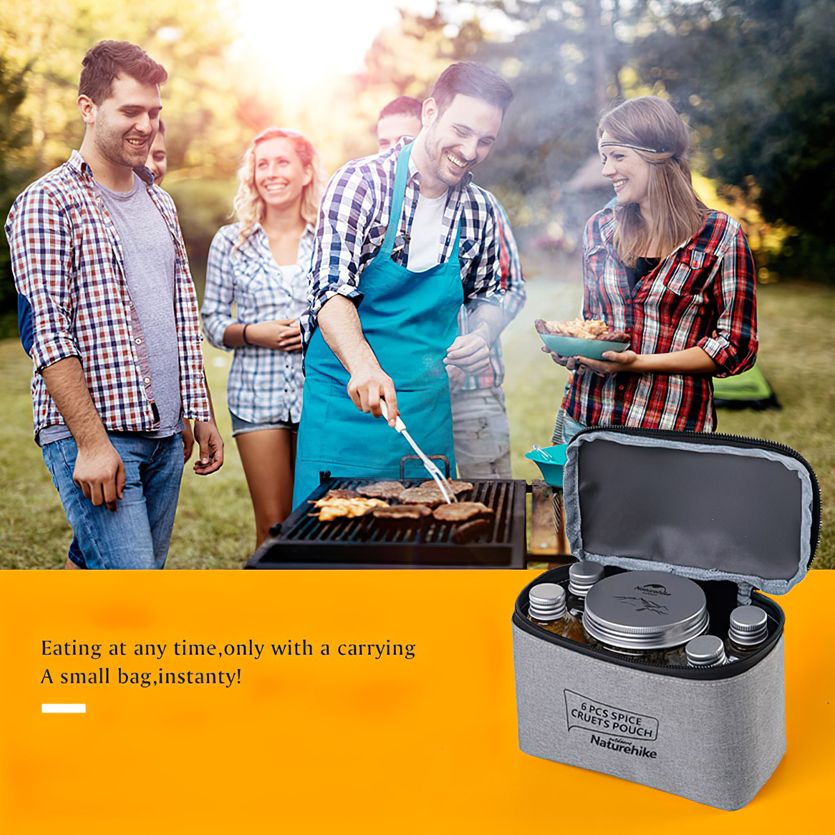 Naturehike Bộ Lọ Đựng Gia Vị Cắm Trại - Dã Ngoại
