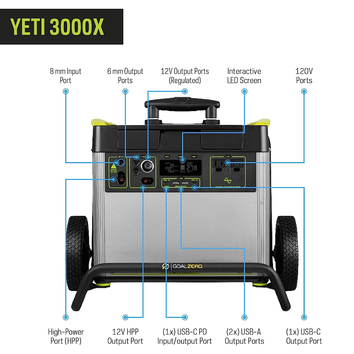 Bộ Lưu Điện Cắm Trại Goal Zero Yeti 3000X Portable Power Station