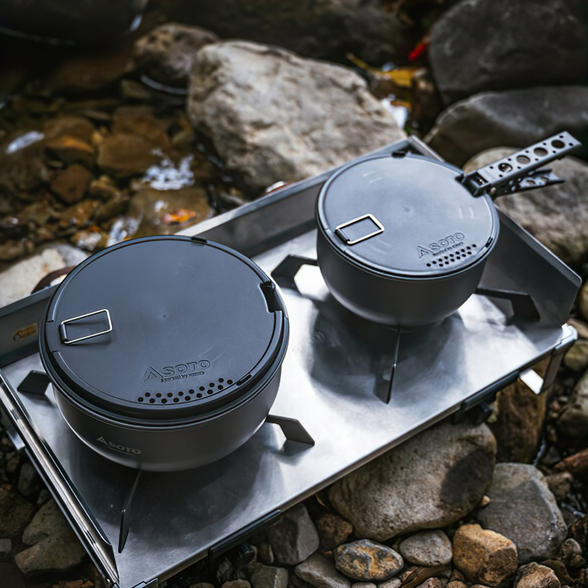 Bộ Nồi Cắm Trại Du Lịch Soto Navigator Cookware System