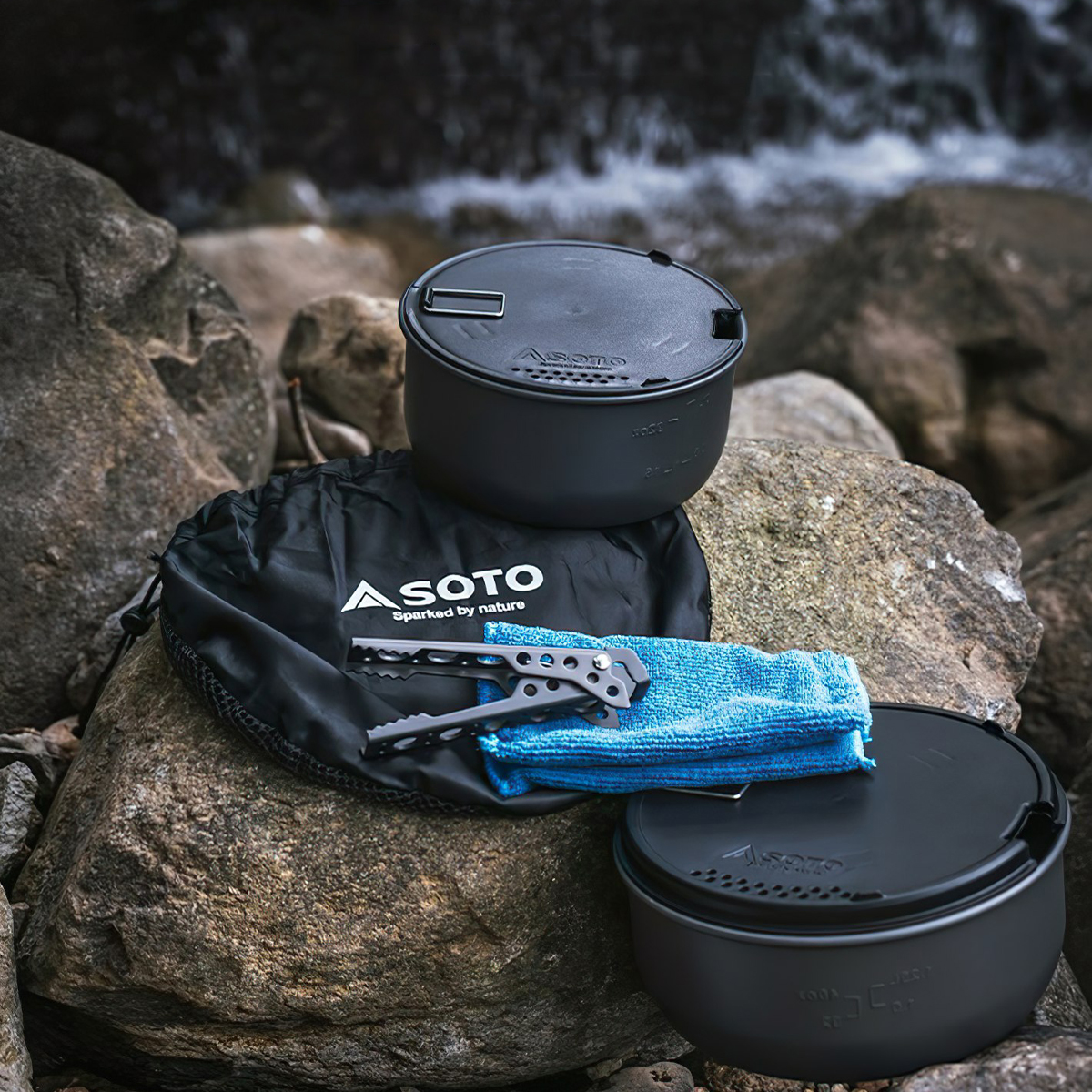Bộ Nồi Cắm Trại Du Lịch Soto Navigator Cookware System